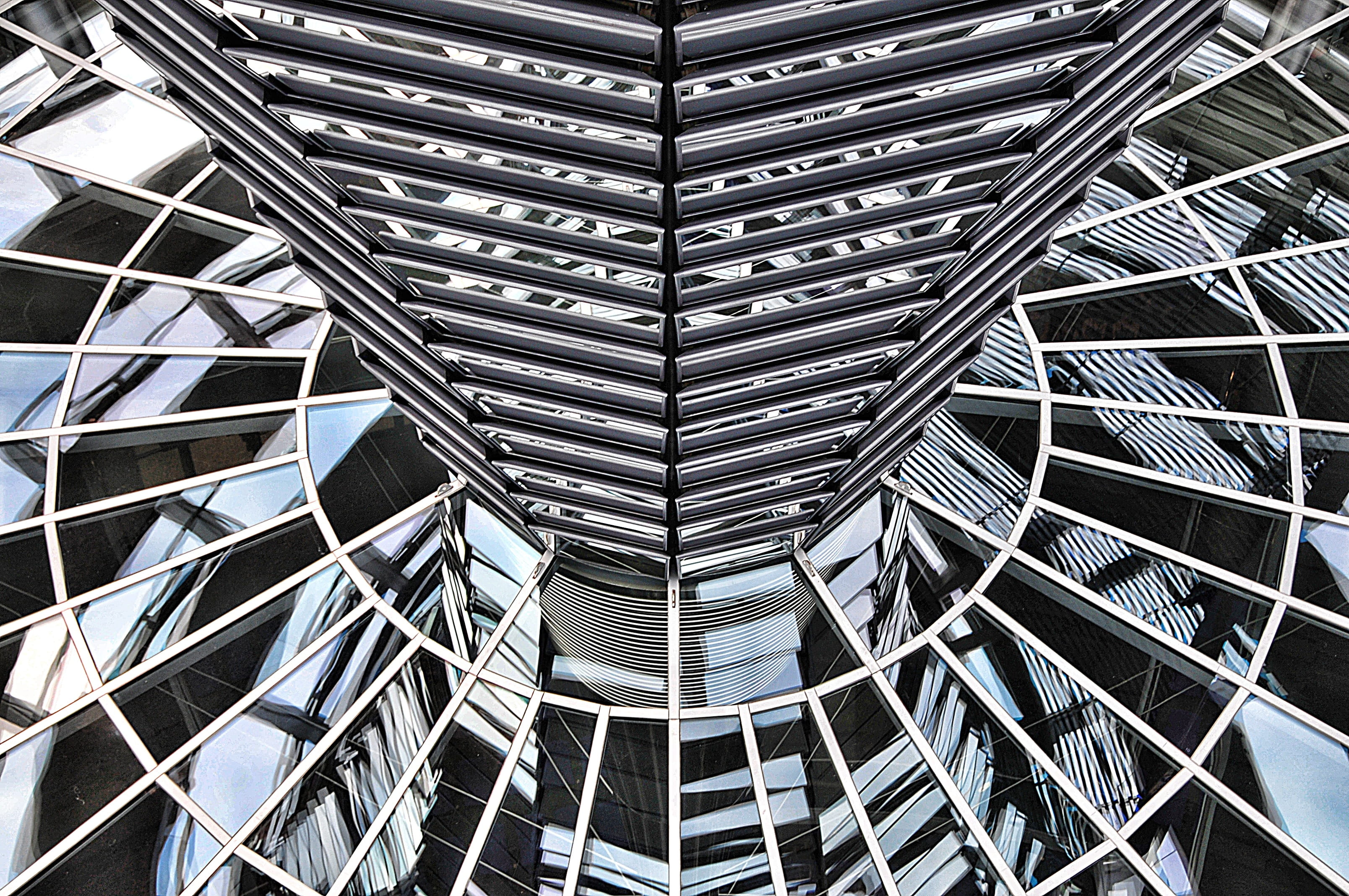 office building exterior, reichstag, built structure, germany, historically, pattern, glass, alloy, dome, architectural feature, demokratie, places of interest, HD Wallpaper