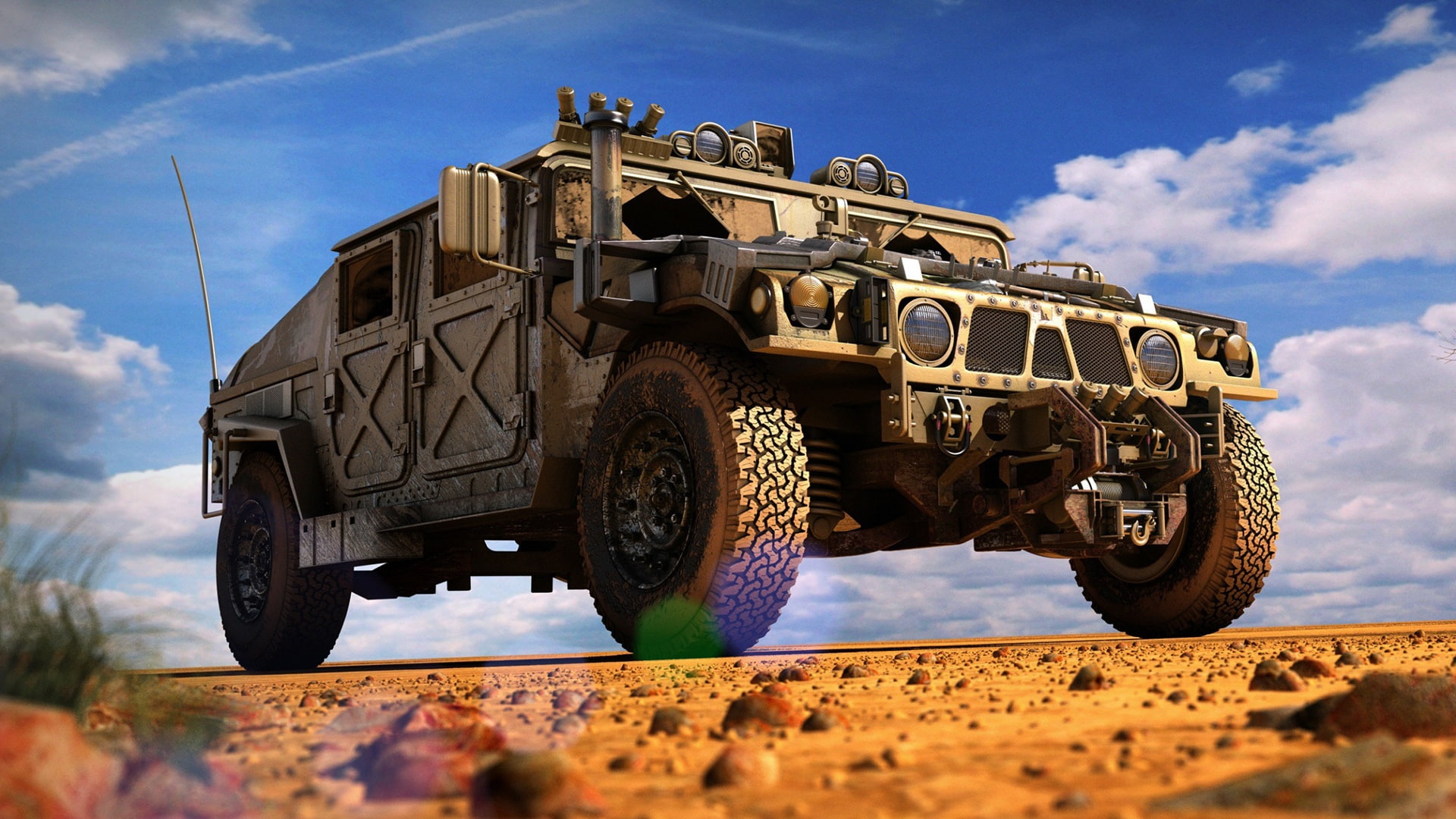conveyance, gun, military vehicle, tractor, cannon, vehicle, military, thresher, half track, sky, car, transportation, tracked vehicle, farm machine, work, HD Wallpaper