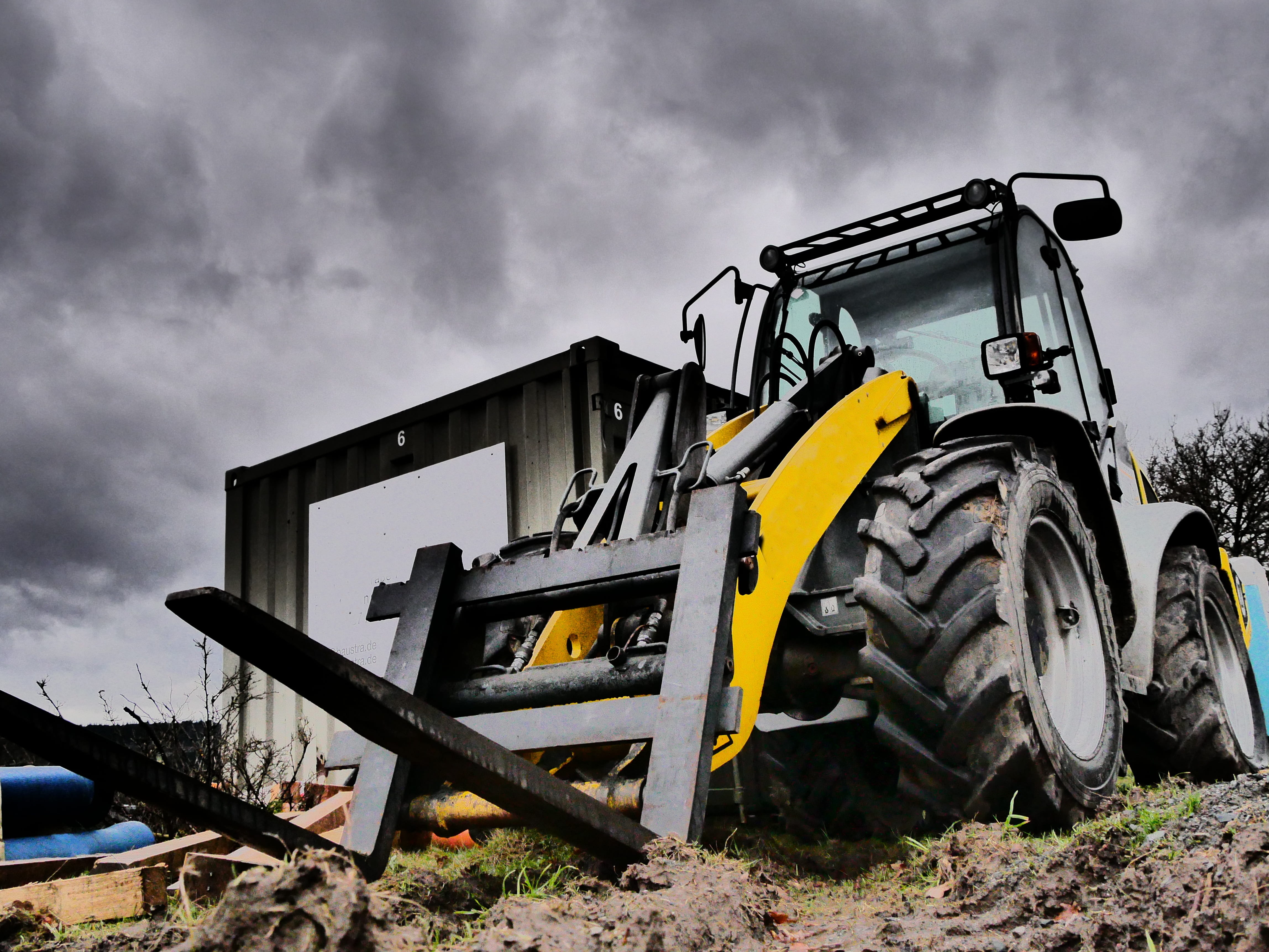 road, photography, transport, wheel, wheel loader, motor, construction machinery, low angle view, transportation, Machine, land vehicle, industry, machinery, HD Wallpaper