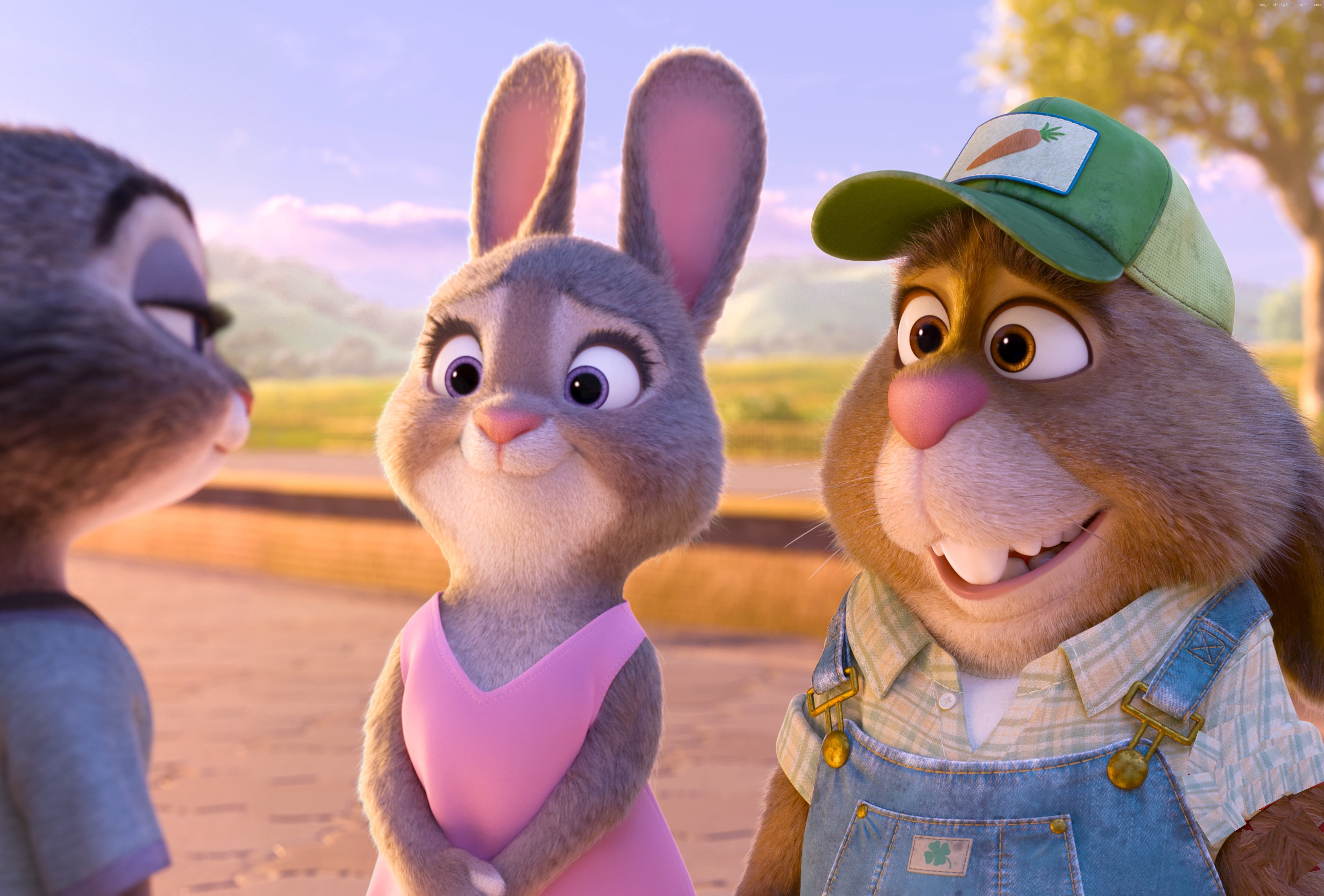 cartoon, Best Animation Movies of 2016, rabbit, Zootopia, 4K, HD Wallpaper