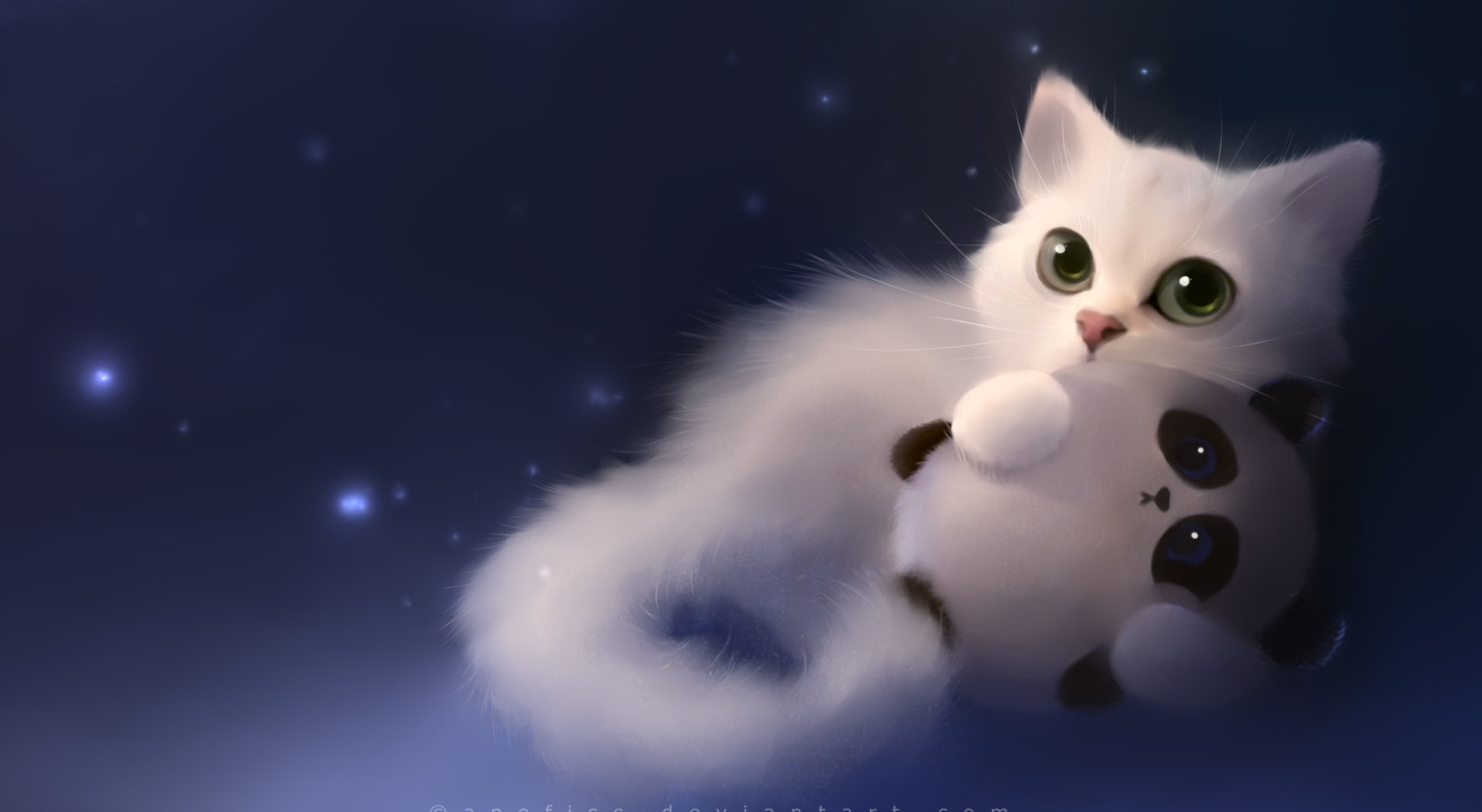 panda, animal head, white color, portrait, illustration, Fantasy, looking at camera, pets, indoors, blue background, 1080P, toy, one animal, eye, Animal, HD Wallpaper