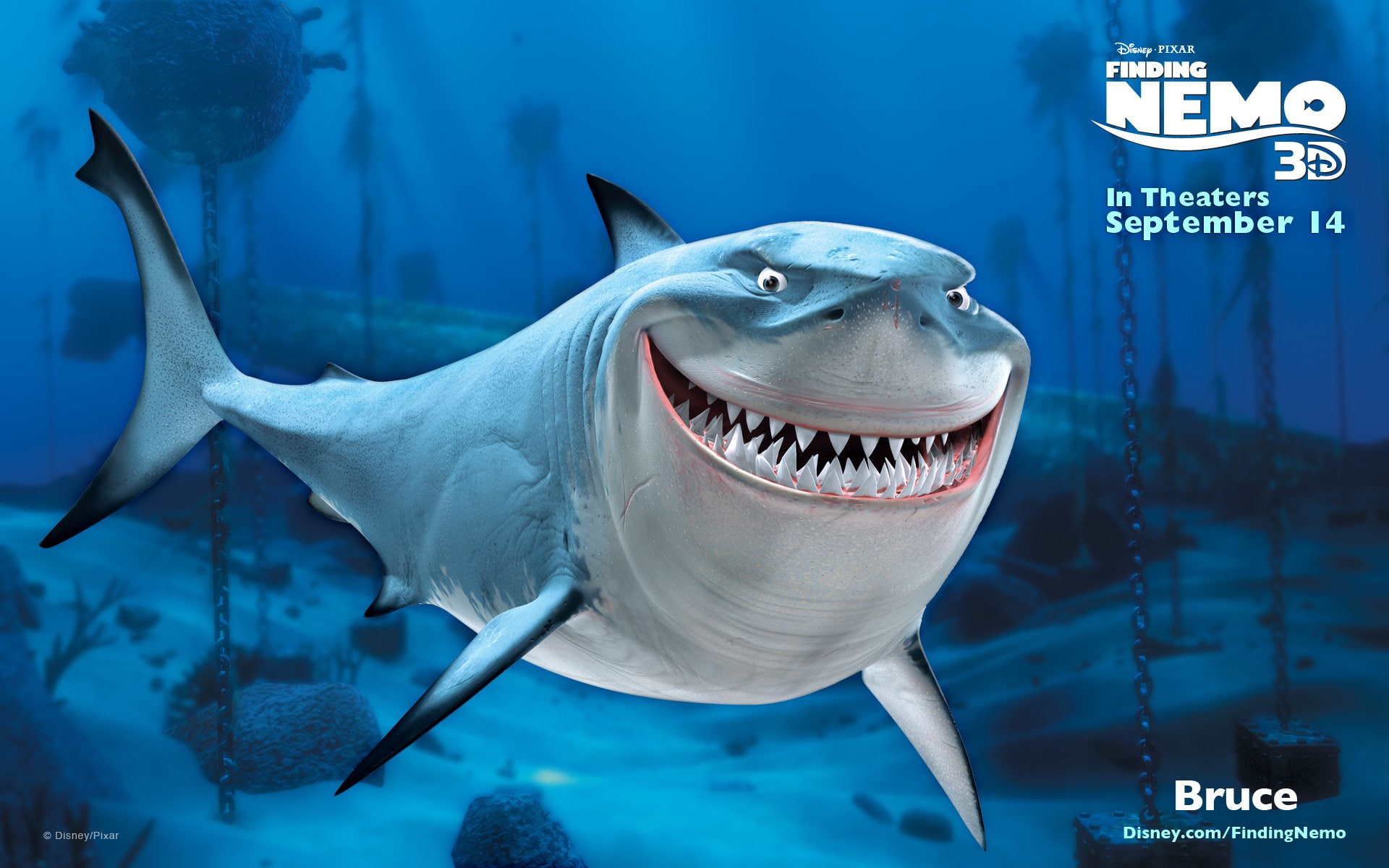 Finding Nemo, Shark, 1080P, Bruce (Finding Nemo), HD Wallpaper