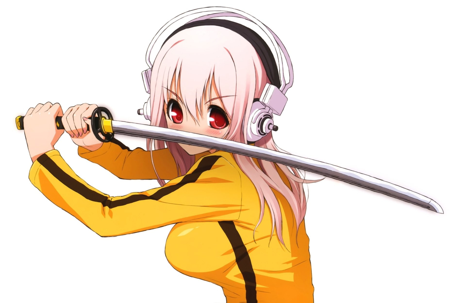 Super Sonico, 1080P, Anime, Kill Bill: Vol. 1, HD Wallpaper
