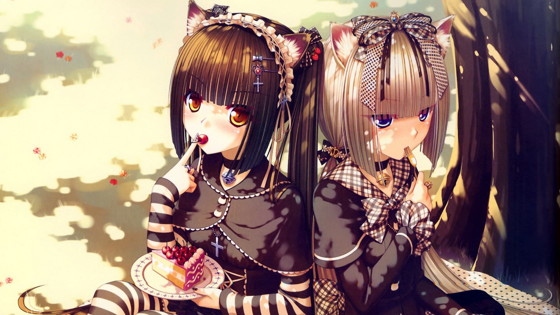 Anime, 1080P, Chocola (Nekopara), Nekopara, Vanilla (Nekopara), HD Wallpaper