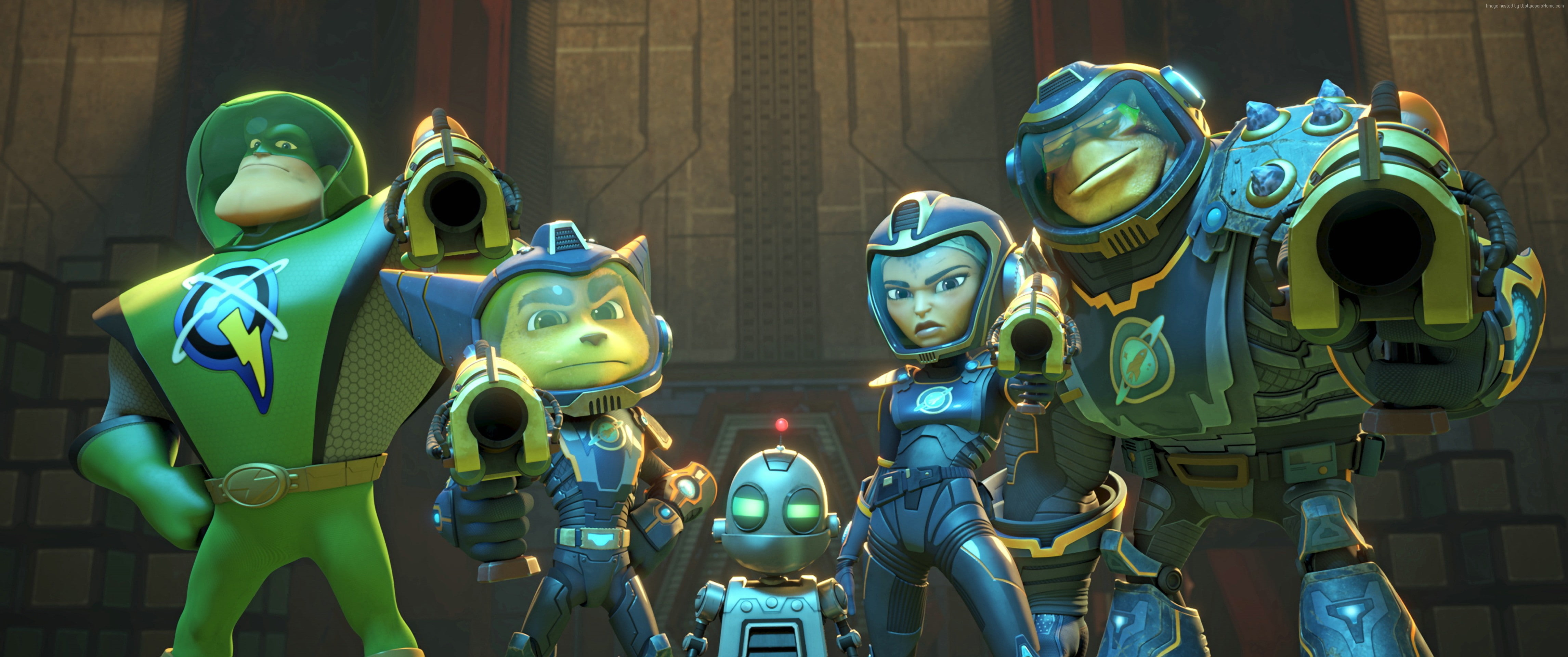 Ratchet and Clank, best animation movies of 2016, 4K, HD Wallpaper