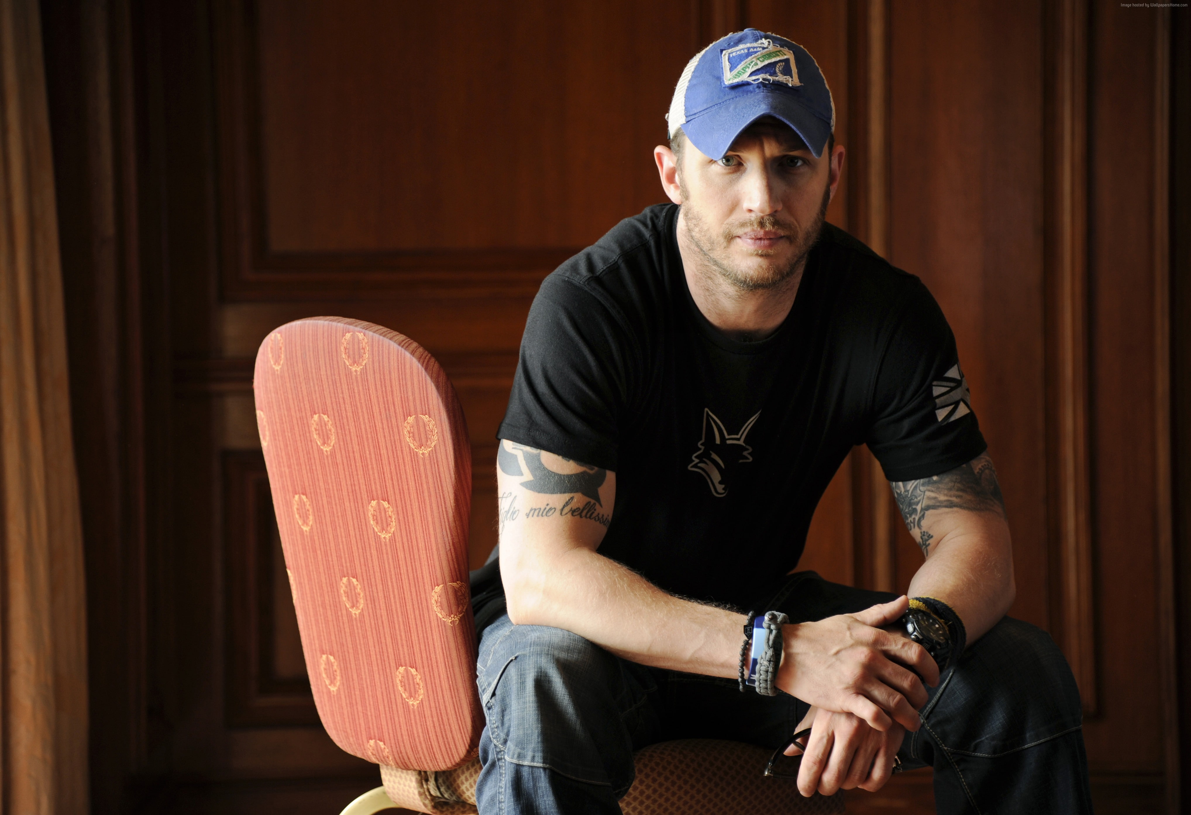 Tom Hardy, actor, 4K, Most Popular Celebs, HD Wallpaper