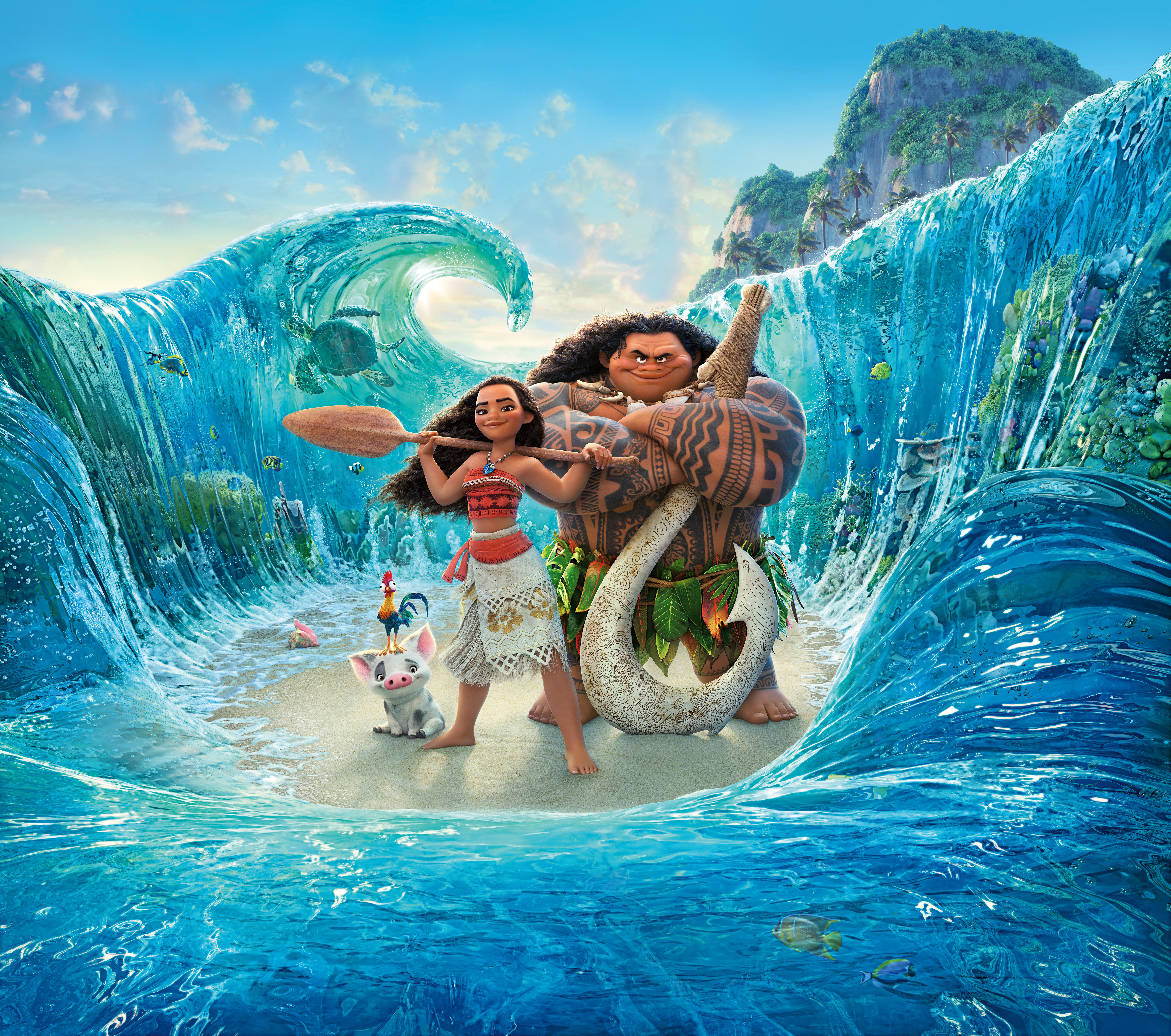 4K, HD, Moana, 8K, 5K, 8K, Animation, HD Wallpaper