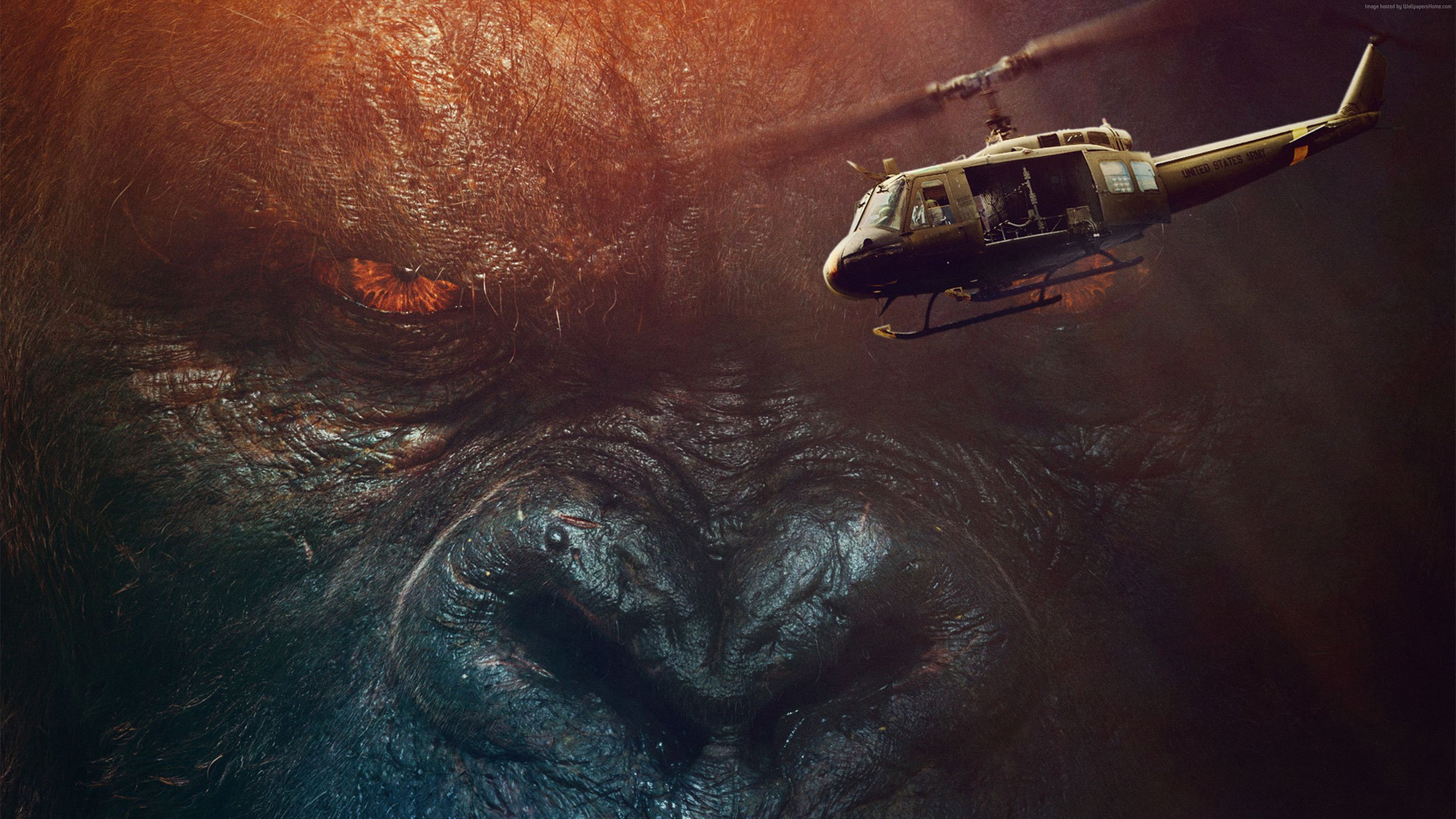 best movies, Kong: Skull Island, Tom Hiddleston, 4K, HD Wallpaper