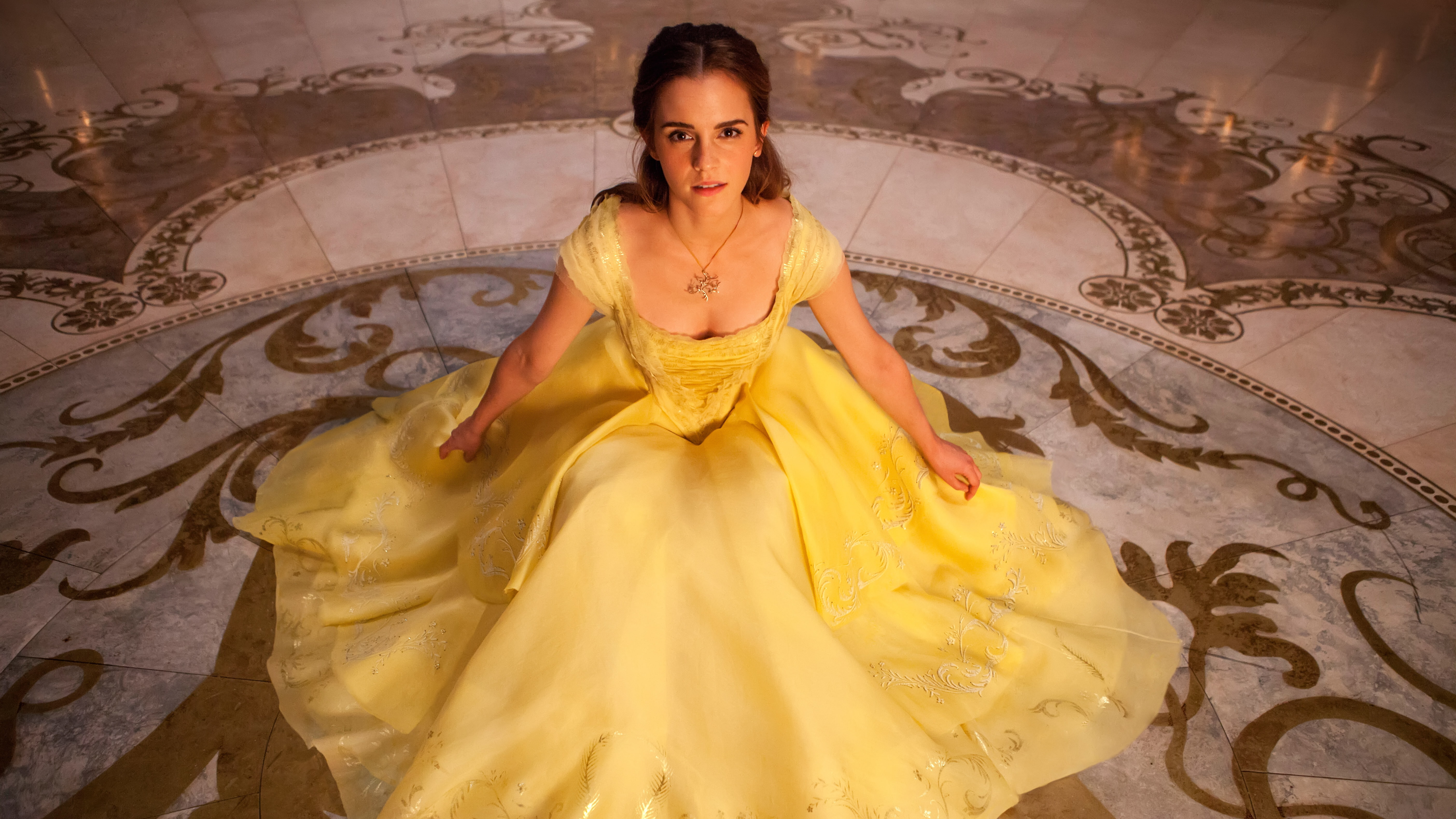 5K, Belle, Beauty and the Beast, Emma Watson, 5K, HD Wallpaper