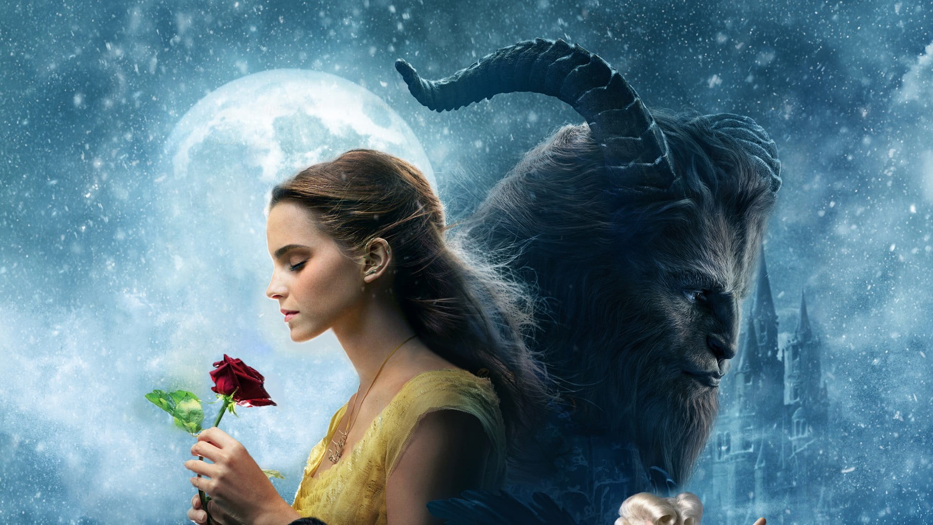 headshot, portrait, contemplation, hair, red, young women, Beauty and the Beast, beautiful woman, Emma Watson, one person, young adult, digital composite, HD Wallpaper