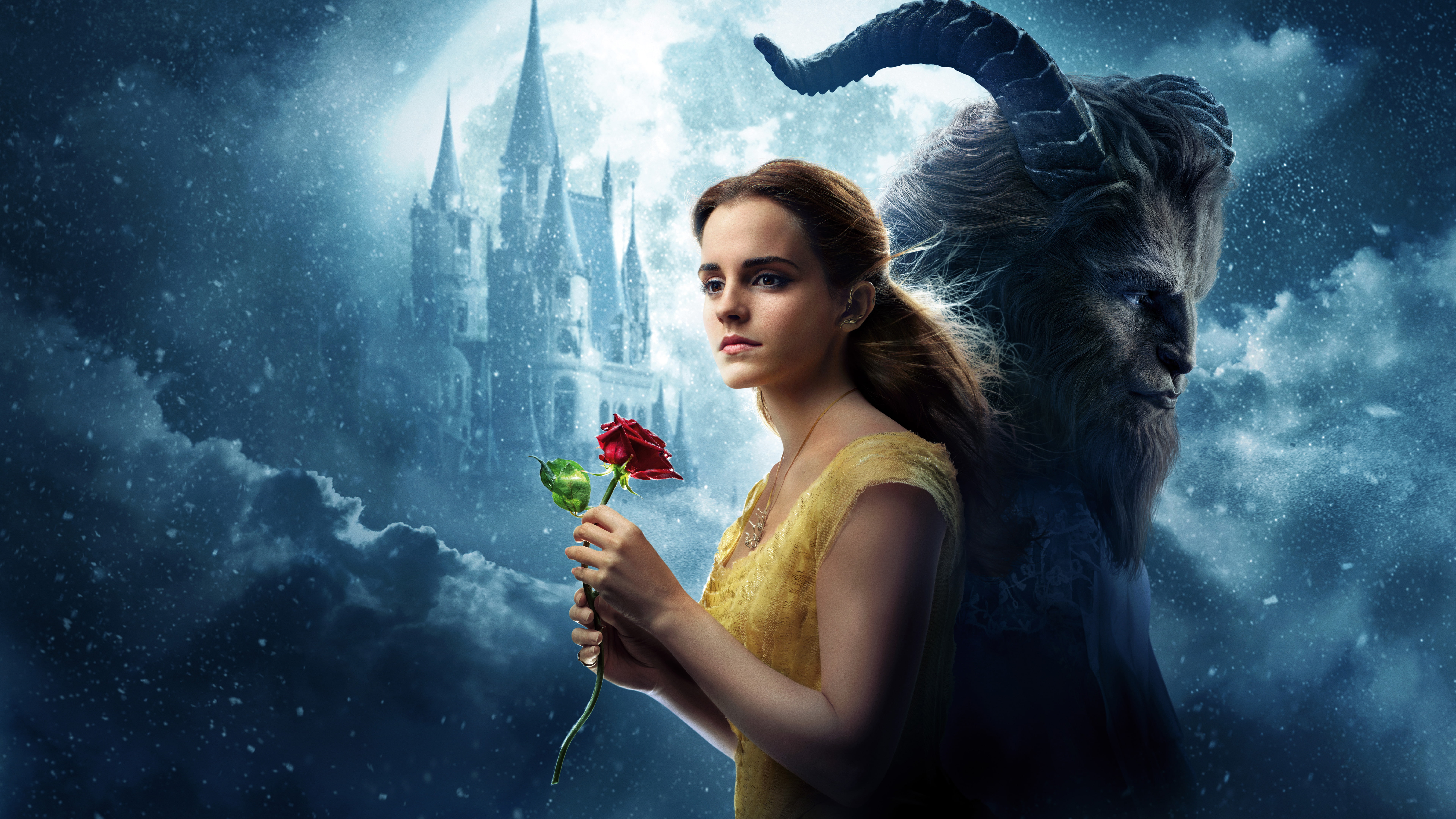 2017, 8K, 8K, Beauty and the Beast, Emma Watson, Belle, 4K, HD Wallpaper