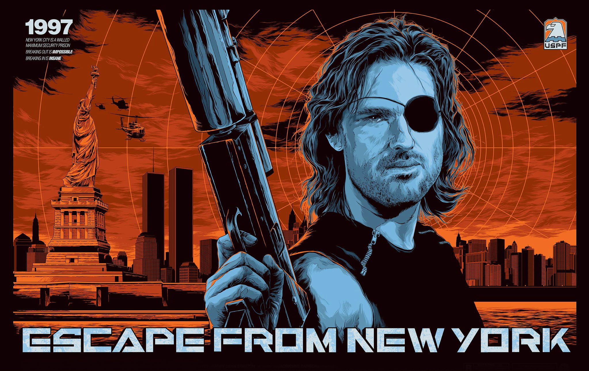 Escape from New York, movies, artwork, 1080P, HD Wallpaper