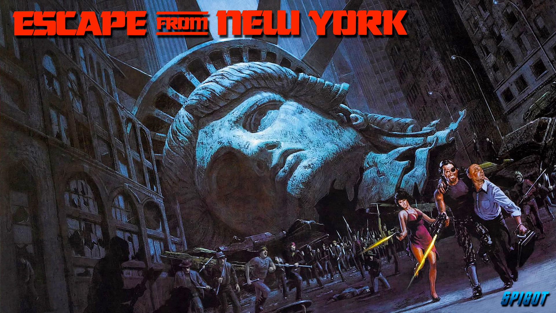 Escape from New York, movie poster, George Spigot, 1080P, Spigot, HD Wallpaper