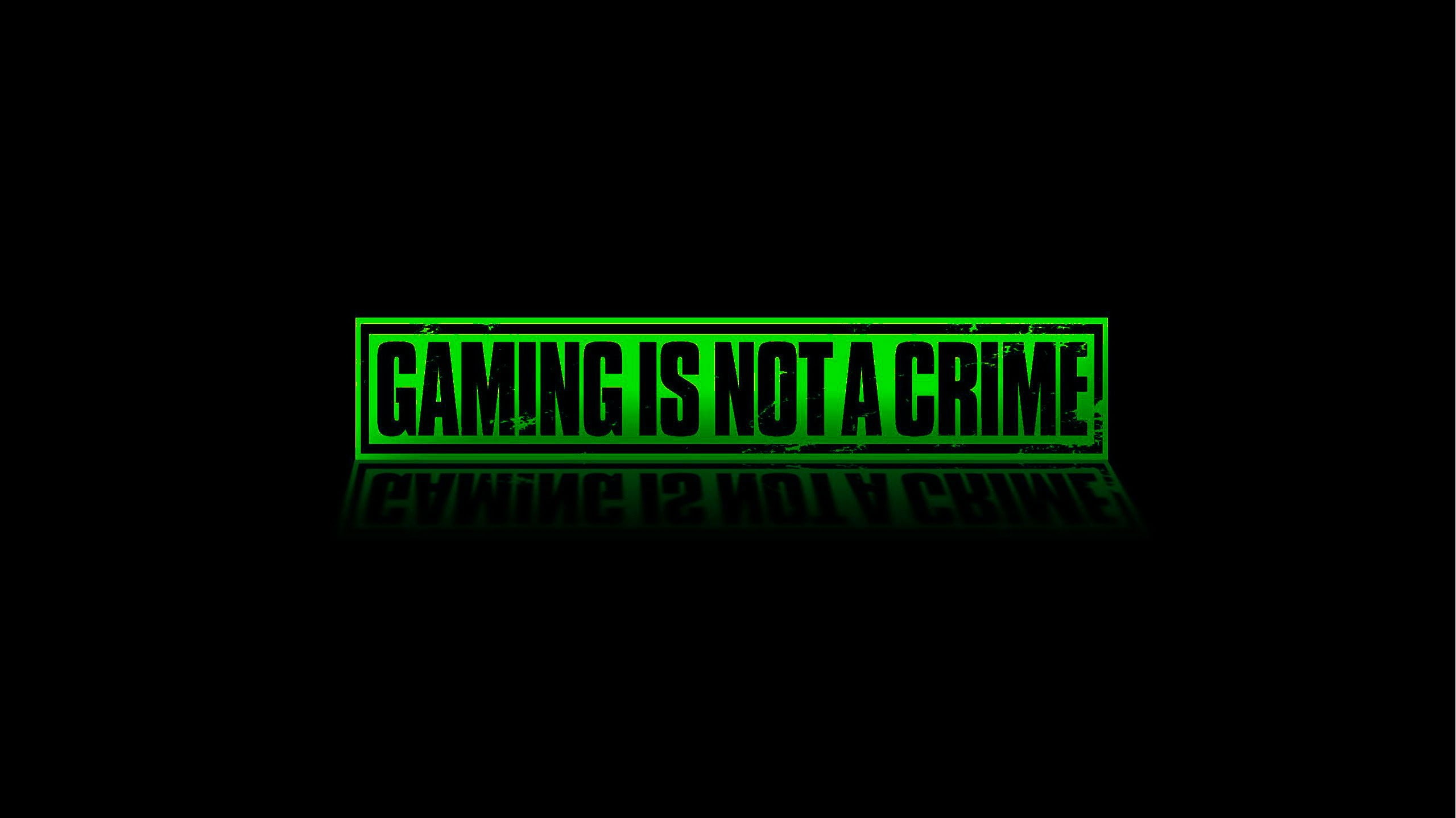 communication, Gaming, game, video, neon, capital letter, copy space, green color, sign, western script, night, glowing, 2K, black background, digital display, HD Wallpaper