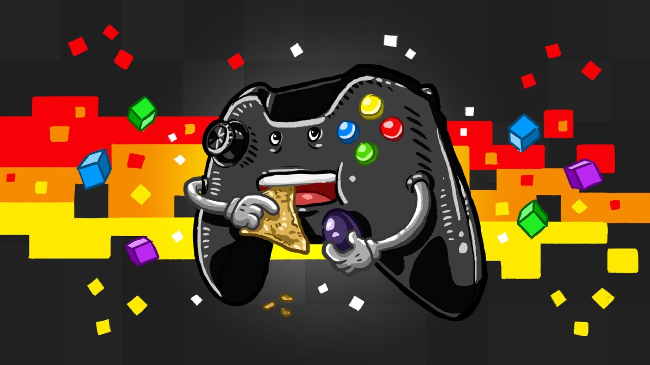 large group of objects, design, multi colored, success, yellow, arts culture and entertainment, symbol, Gamer, poster, pattern, 1080P, Gaming, no people, HD Wallpaper
