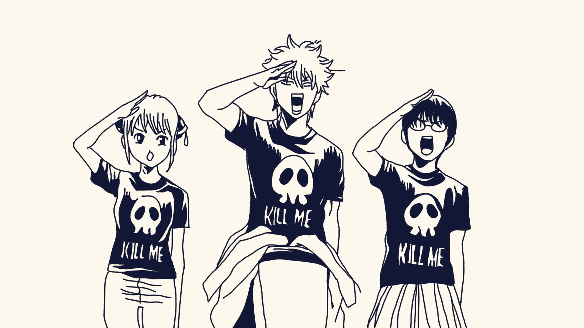 Gintama, Anime, Shimura Shinpachi, 1080P, Kagura (Gintama), Gintoki Sakata, HD Wallpaper