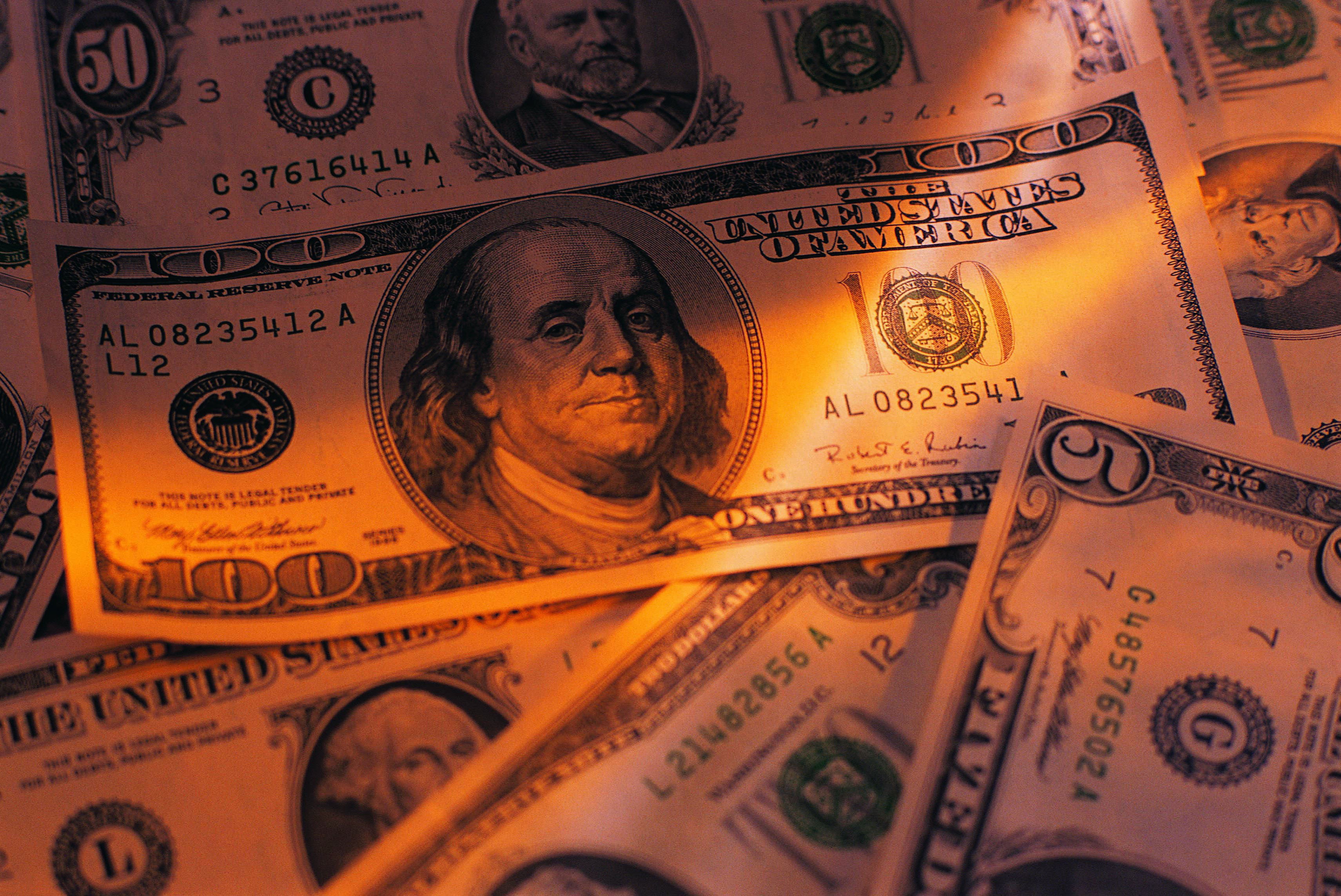 banking, full frame, corporate business, concepts, 2K, macro, uSA, money, no People, indoors, dollars, investment, backgrounds, banknotes, benjamin Franklin, HD Wallpaper