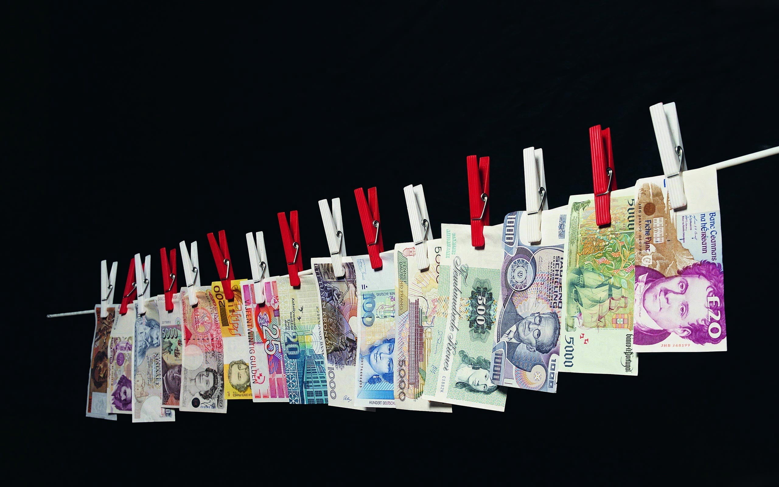 denomination, large group of objects, economy, finance, indoors, side by side, copy space, variation, chinese Yuan Note, black background, dollar, business, HD Wallpaper