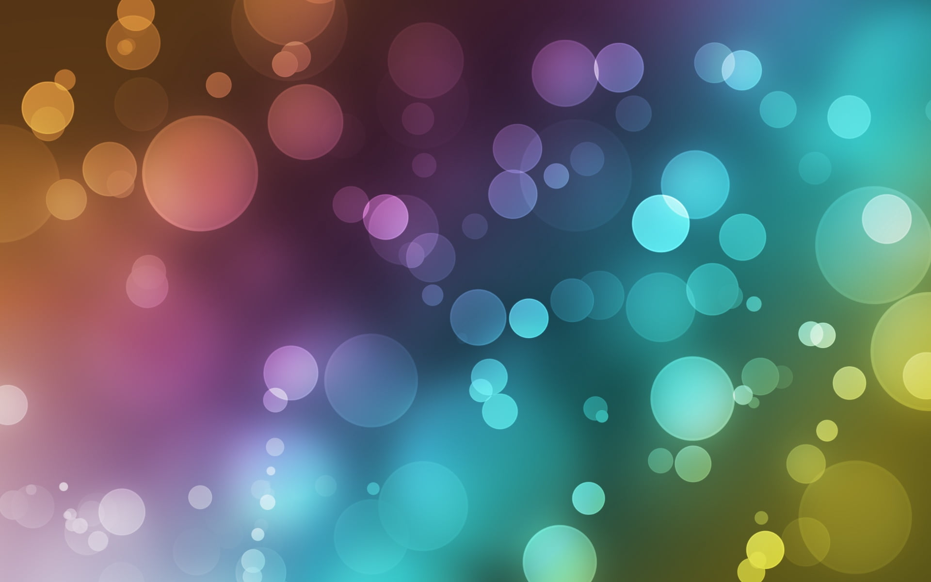 circle, defocused, pattern, colors, multi Colored, design, bright, abstract, circles, geometric shape, yellow, no people, multicolored, backdrop, HD Wallpaper
