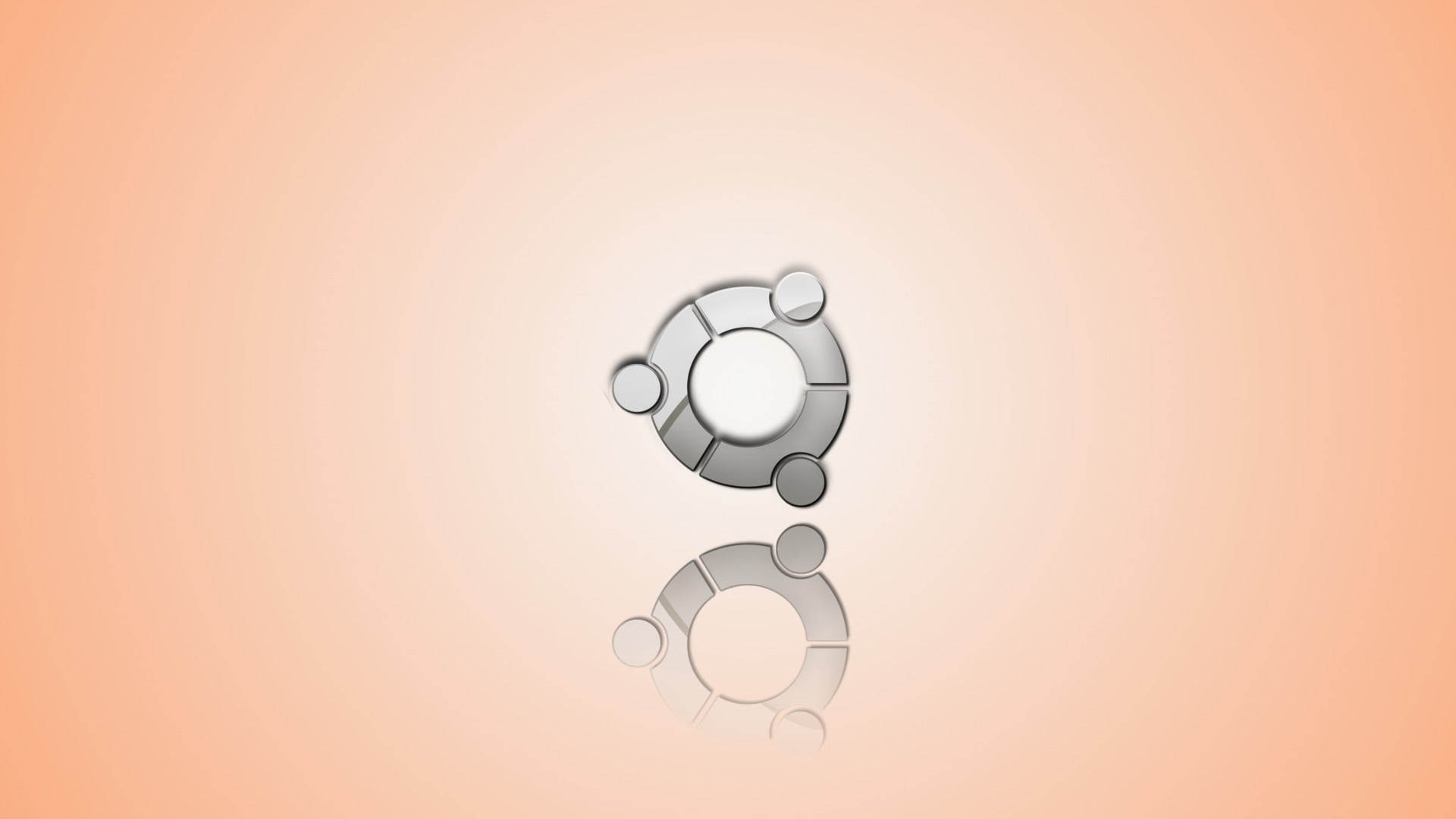gray, variation, cut out, close-up, 1080P, indoors, white background, round, logo, minimalism, Ubuntu, water, beige, studio shot, silver, food and drink, HD Wallpaper