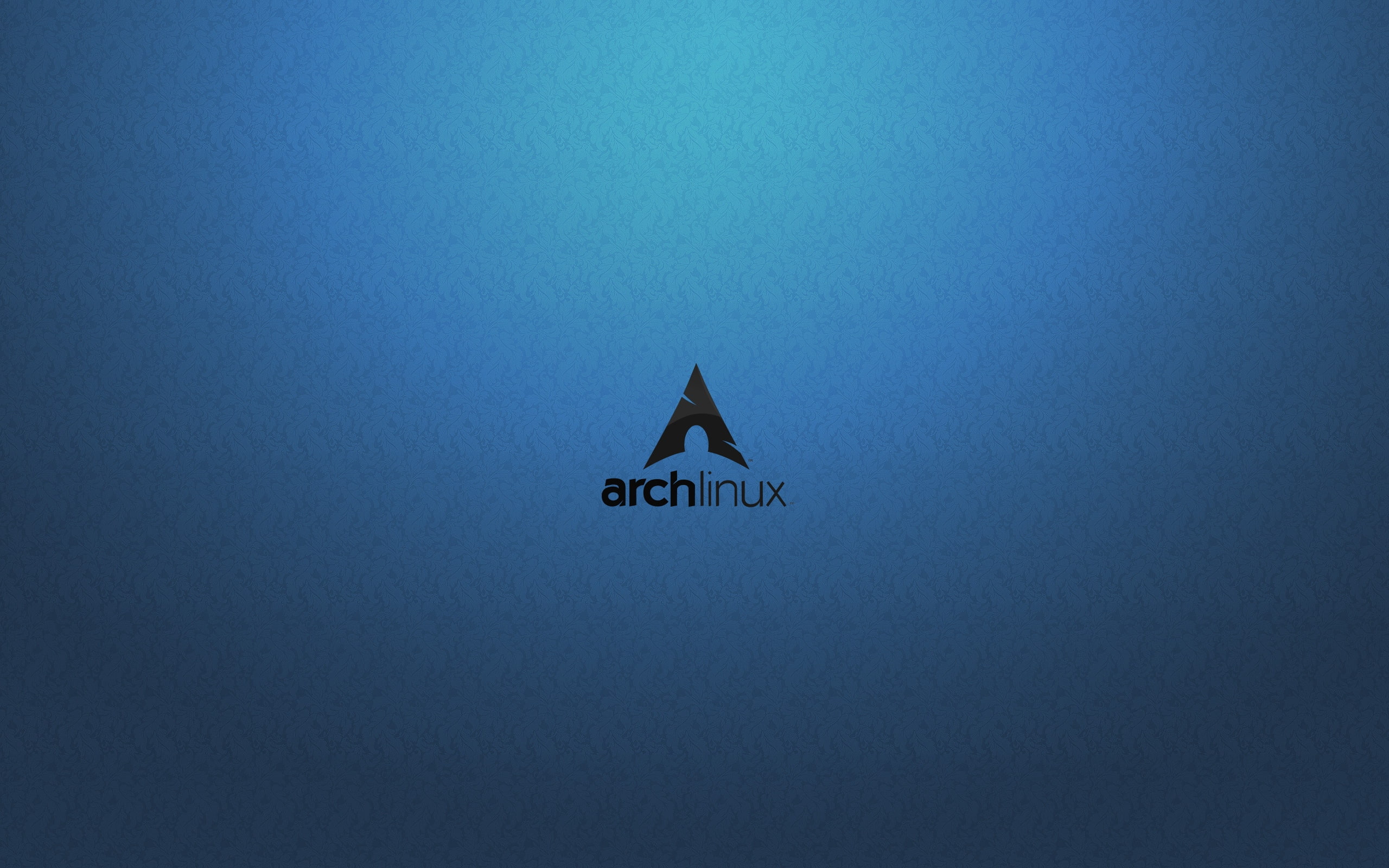 2K, blue, os, archlinux, black, HD Wallpaper