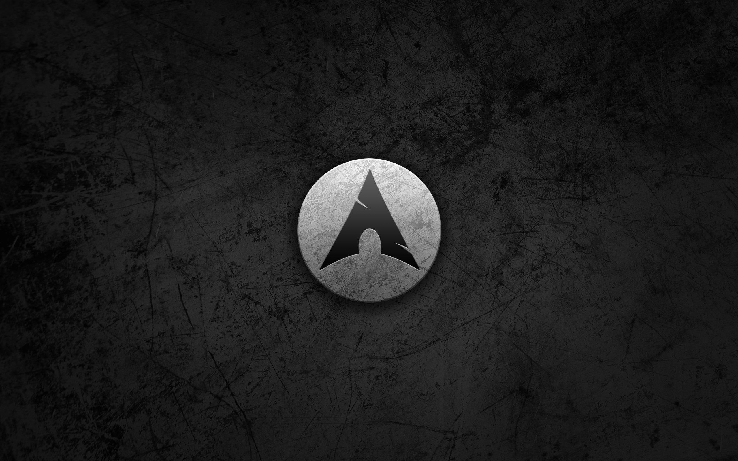 logo, 2K, black, arrow, arch, linux, silver, gallery, HD Wallpaper