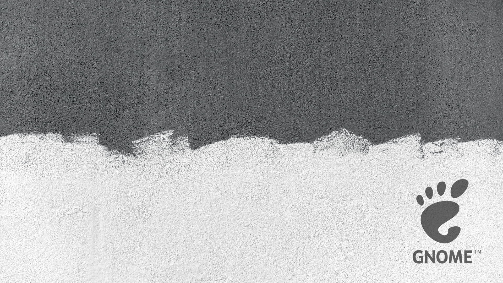 monochrome, 1080P, GNOME, Linux, grey, abstract, HD Wallpaper