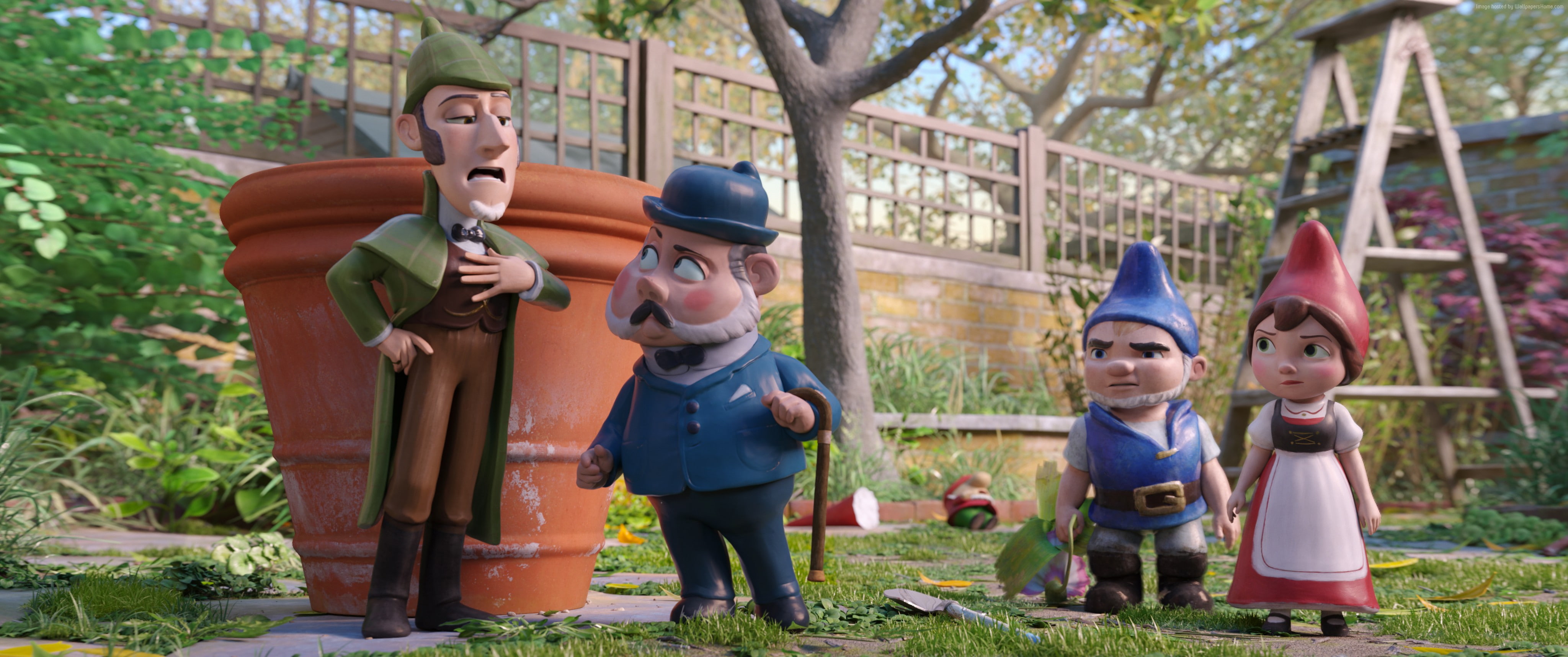 4k, 4K, Gnomeo and Juliet: Sherlock Gnomes, HD Wallpaper
