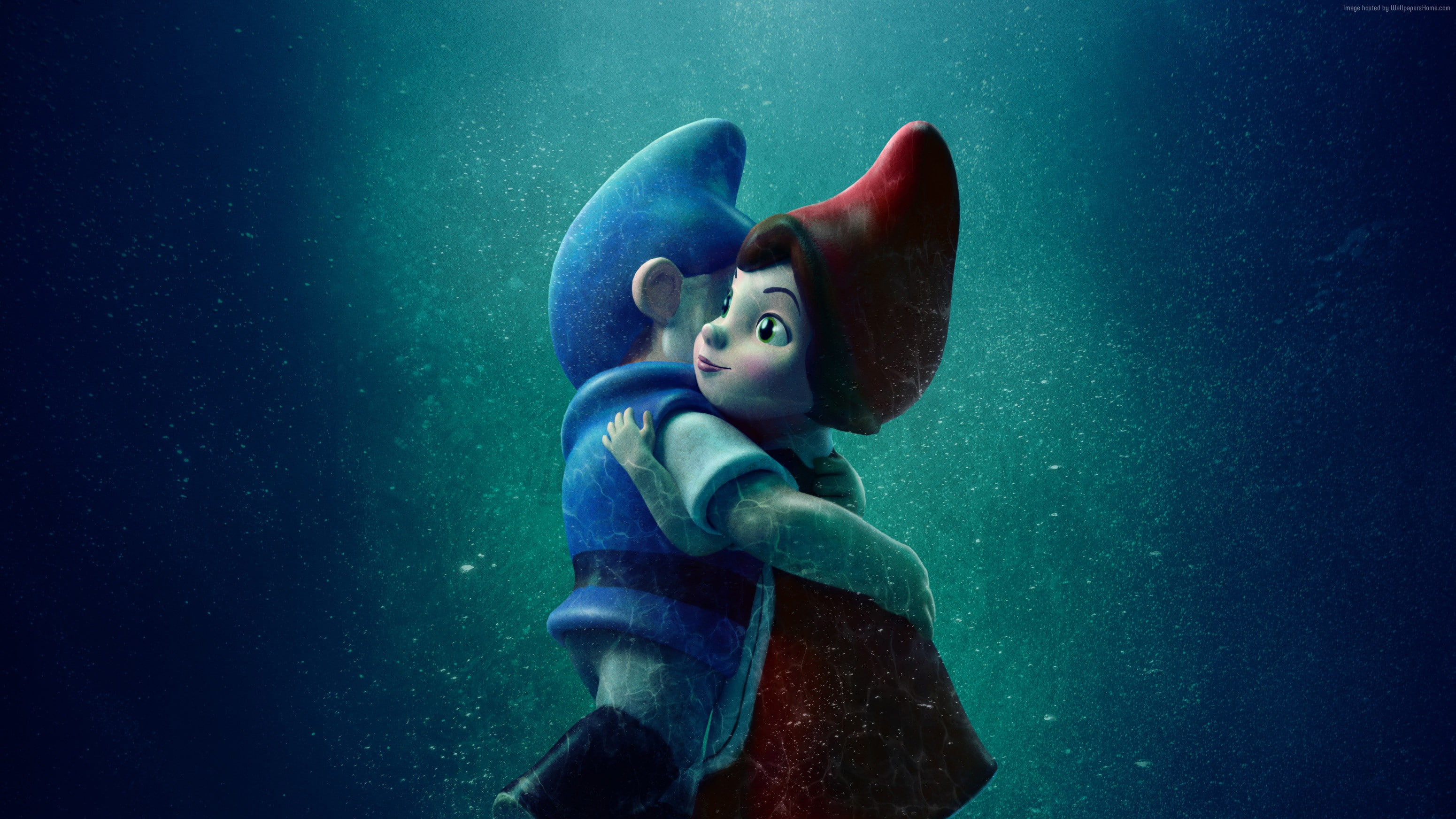 4k, Gnomeo and Juliet: Sherlock Gnomes, 2K, HD Wallpaper