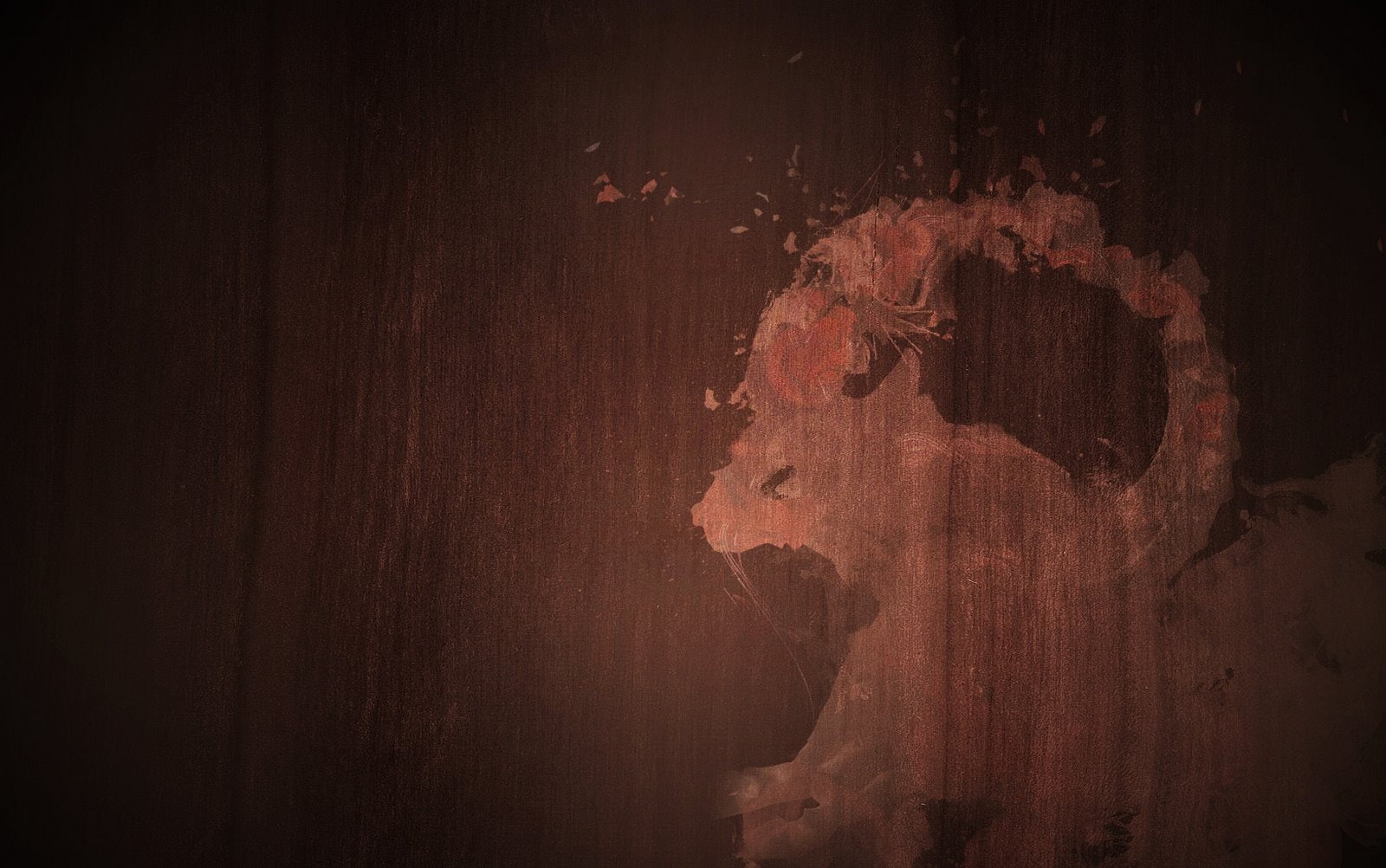 wood, animals, technology, ubuntu, gnulinux, hd, intrepid, x, ibex, artwork, 720P, stain, linux, art, HD Wallpaper