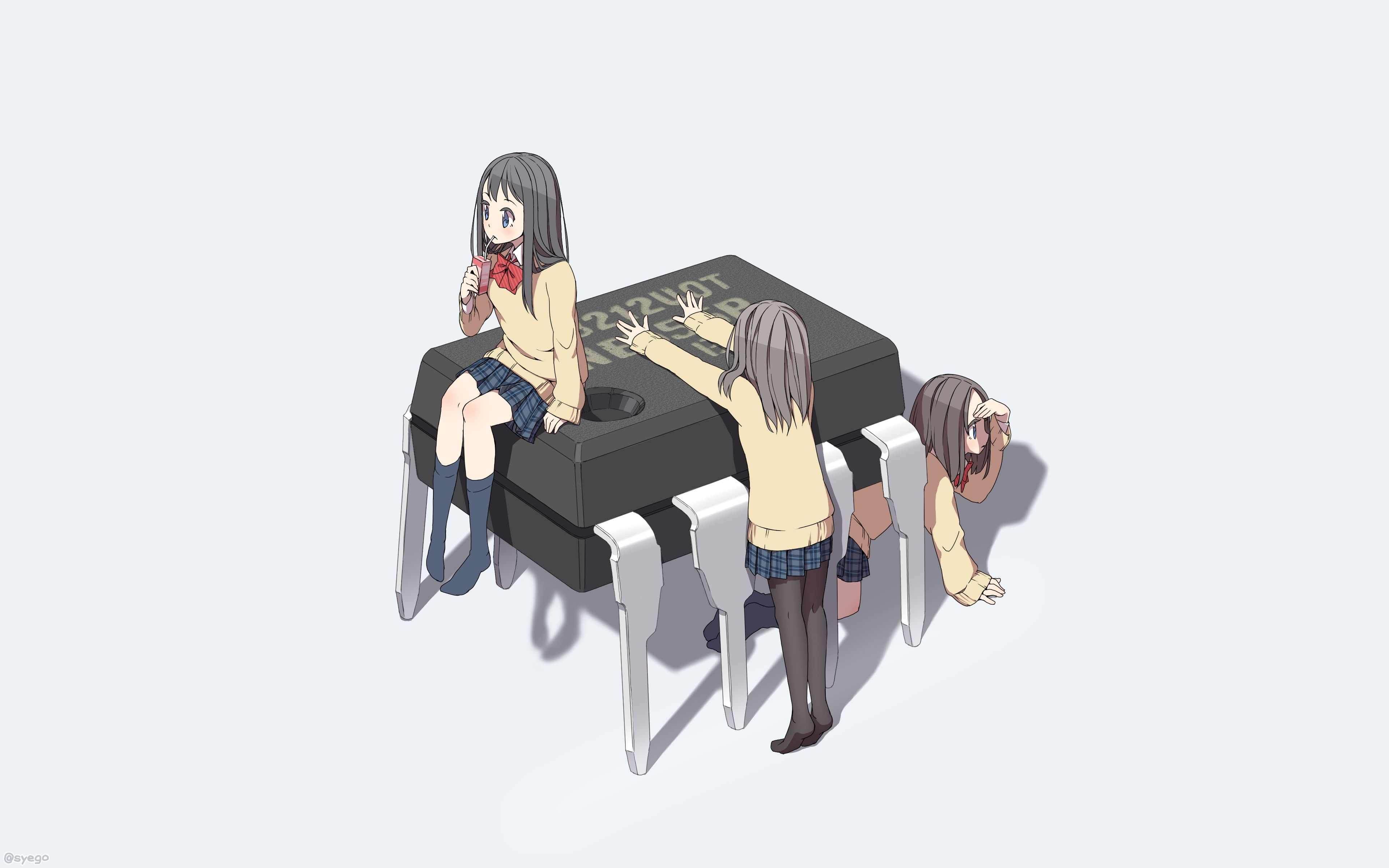 human representation, full length, still life, human body part, syego circuitry chips school uniform computer, holding, representation, high angle view, HD Wallpaper