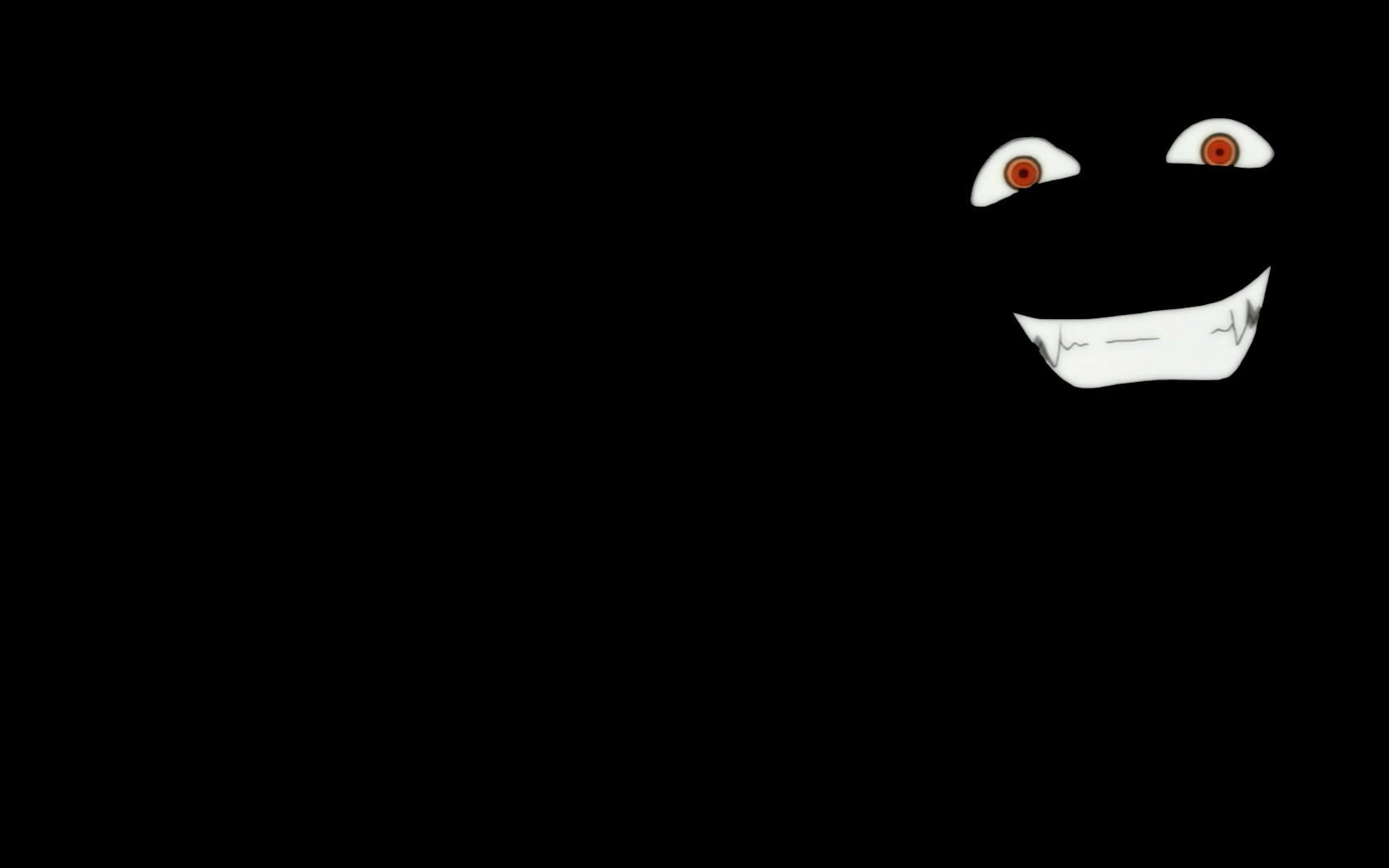 smiling, art and craft, still life, minimalism, paper, dark, animal representation, anime, white color, creativity, cut out, no people, black background, HD Wallpaper
