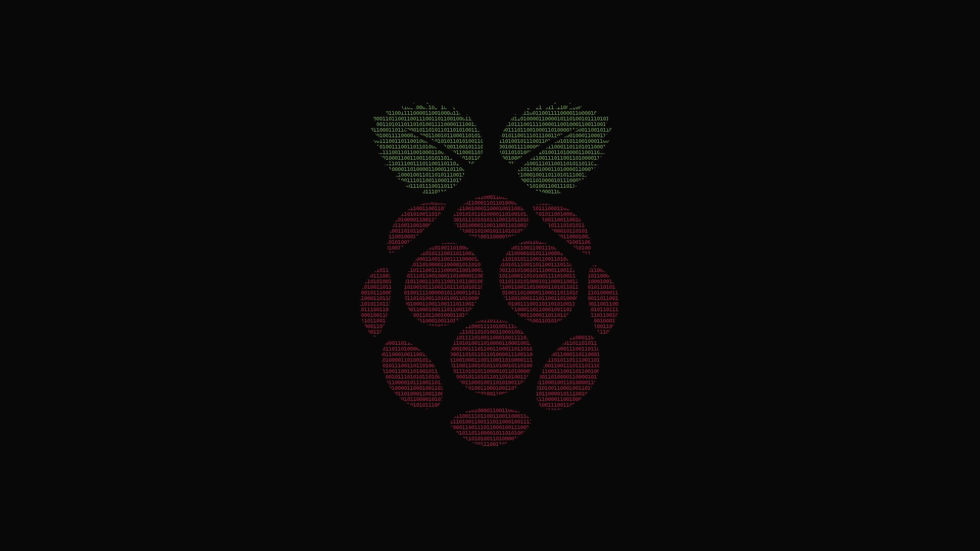 Binary, 1080P, fruit, coding, minimalism, Minified, Raspberry Pi, HD Wallpaper