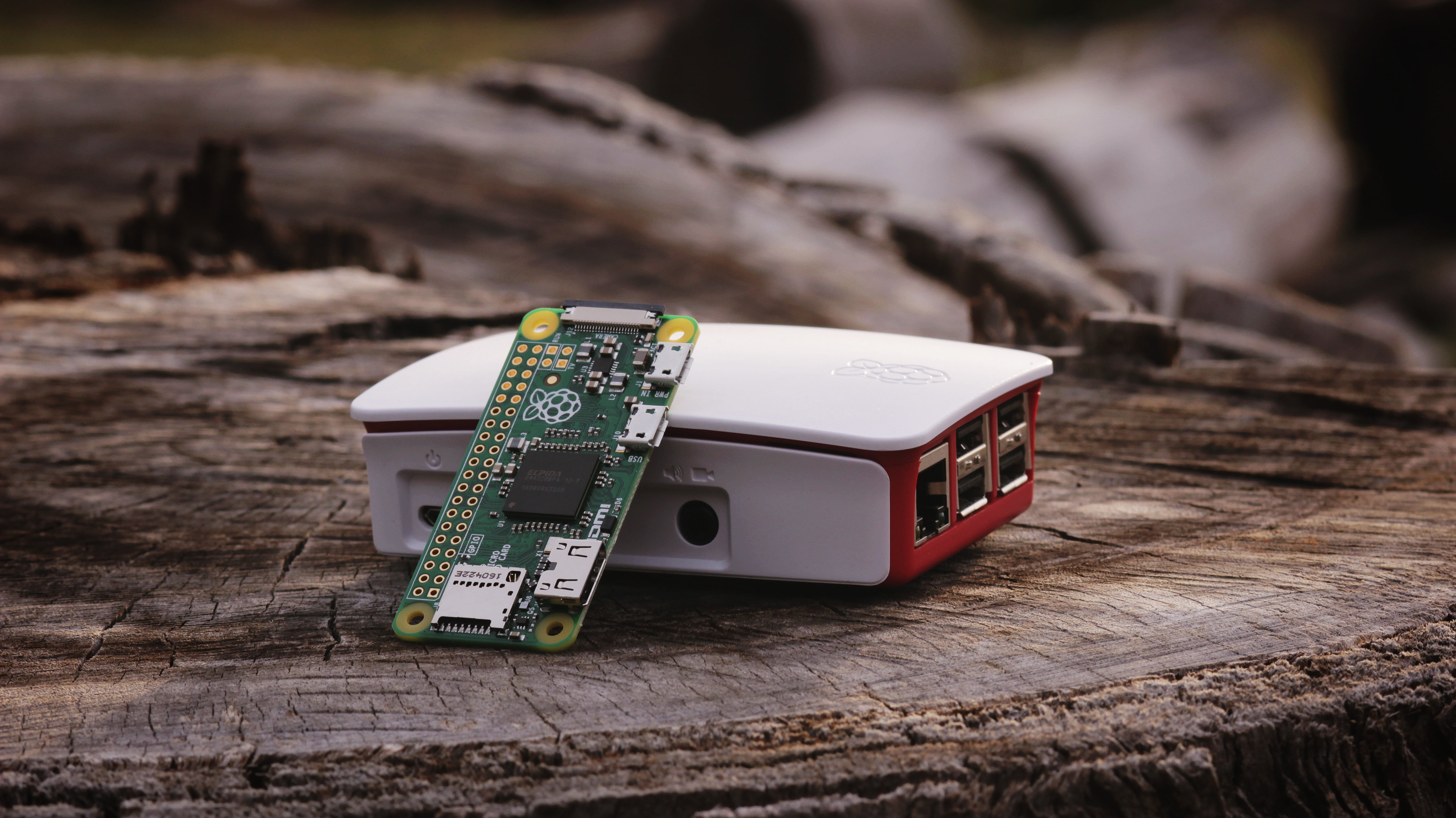 land, white, wood, chip, table, rock - object, focus on foreground, toy, outside, connection, stomp, microchip, wood - material, equipment, pi, pi zero, HD Wallpaper