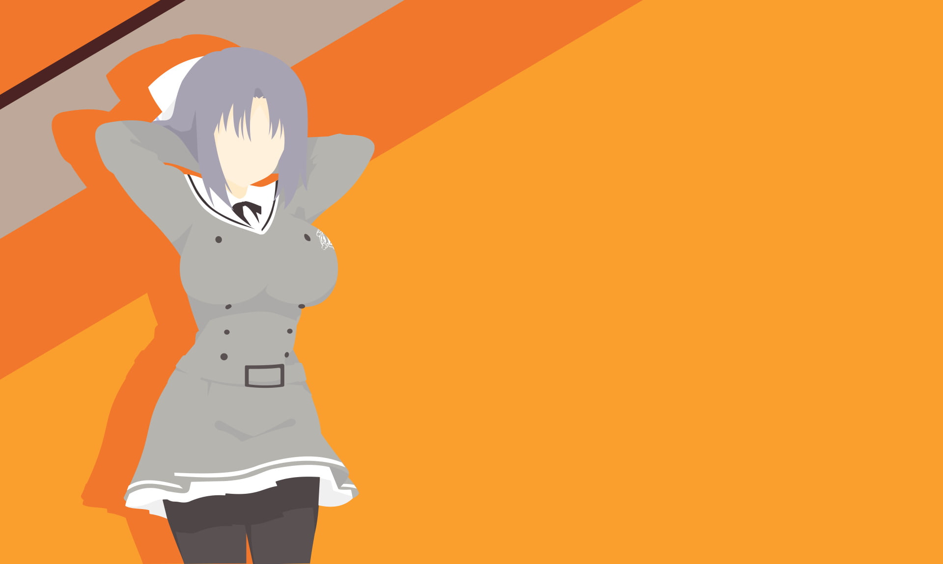 Minimalist, Senran Kagura, Anime, Yumi (Senran Kagura), 1080P, HD Wallpaper