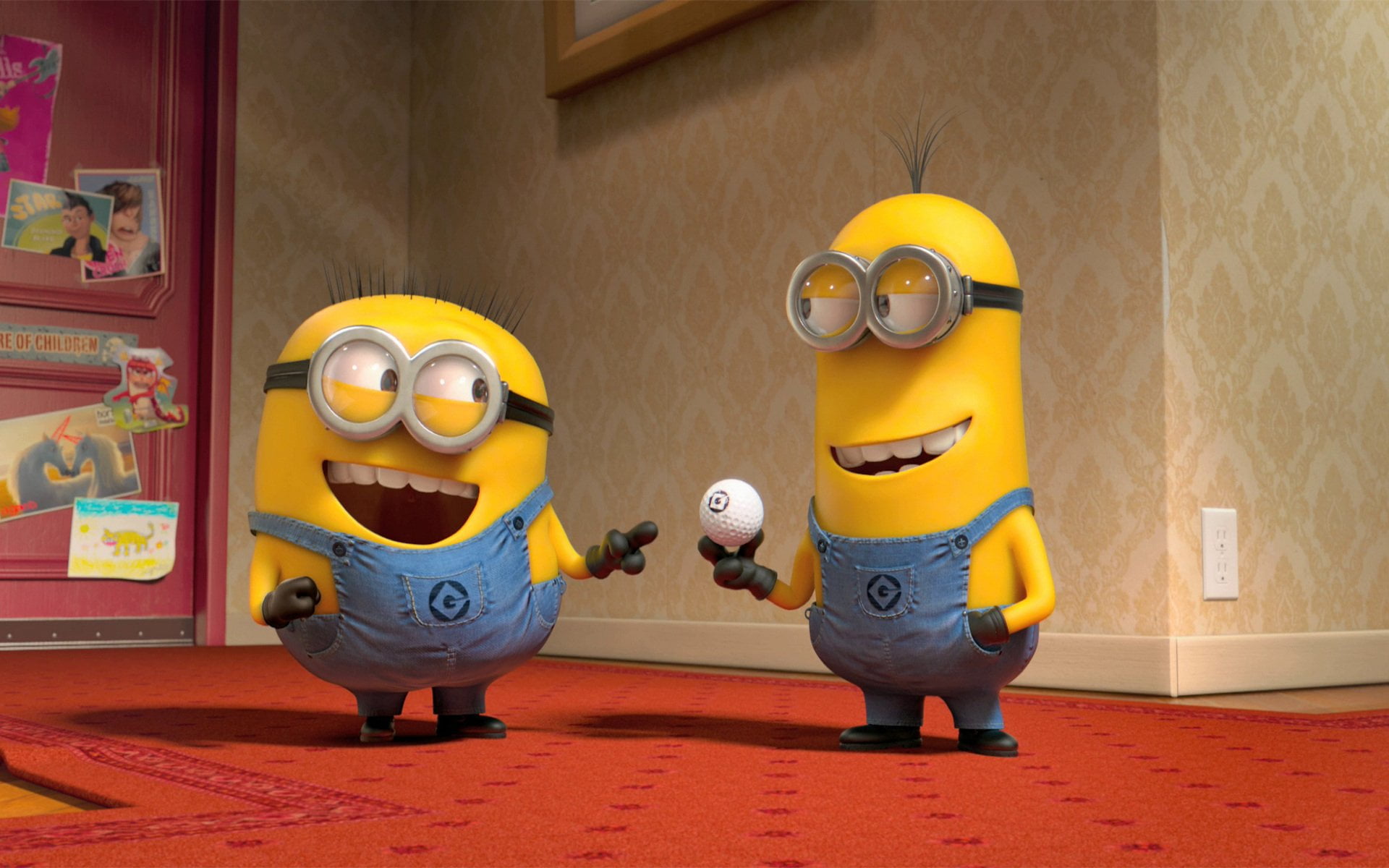 minion, standing, full length, boys, art and craft, people, Despicable Me, Minions, yellow, representation, togetherness, Bob (Minions), fun, HD Wallpaper