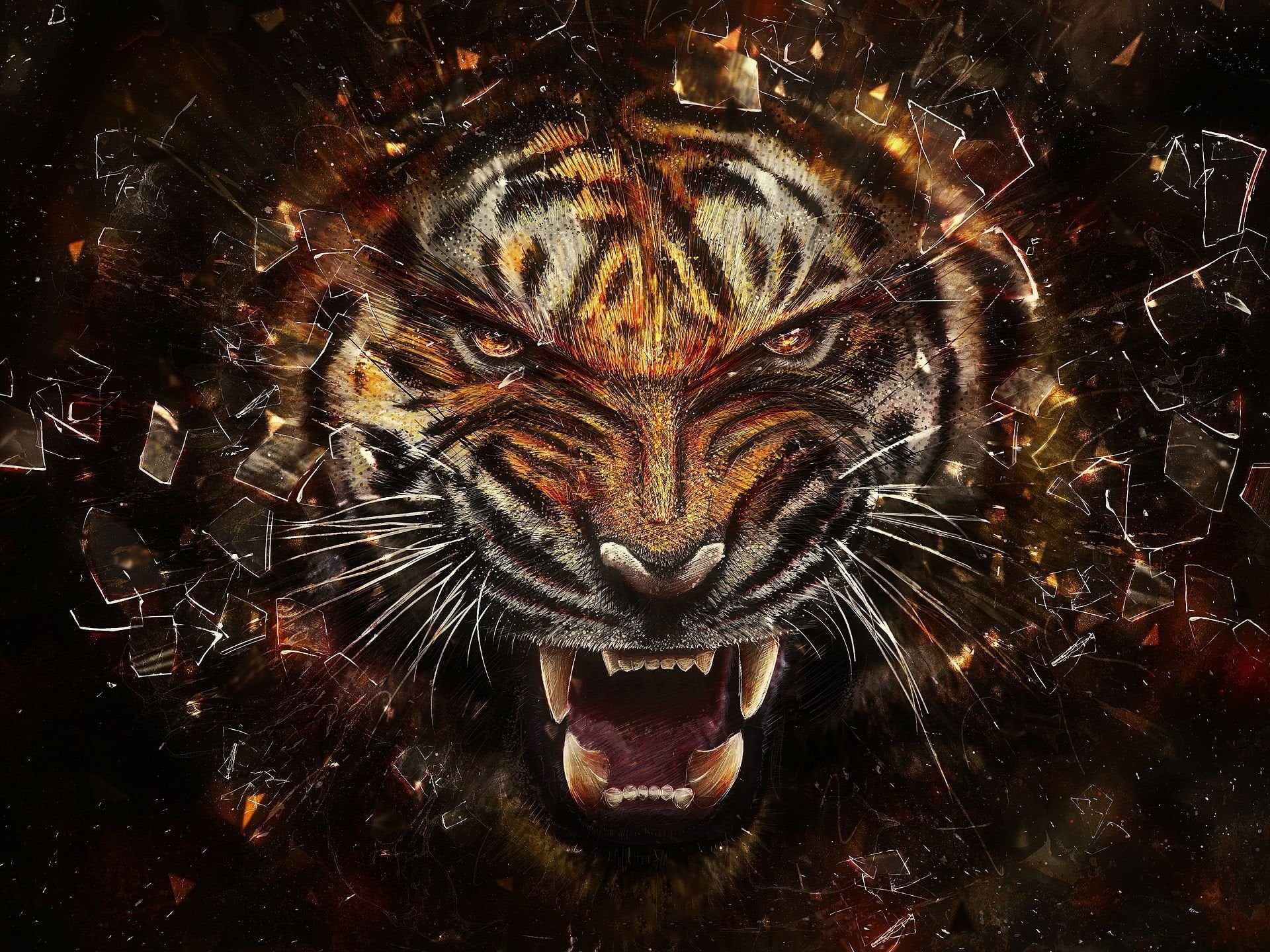mouth, textile, creativity, animal head, print, dragon, animal, digital composite, black, red, aggression, animal teeth, tiger, portrait, close-up, one animal, HD Wallpaper