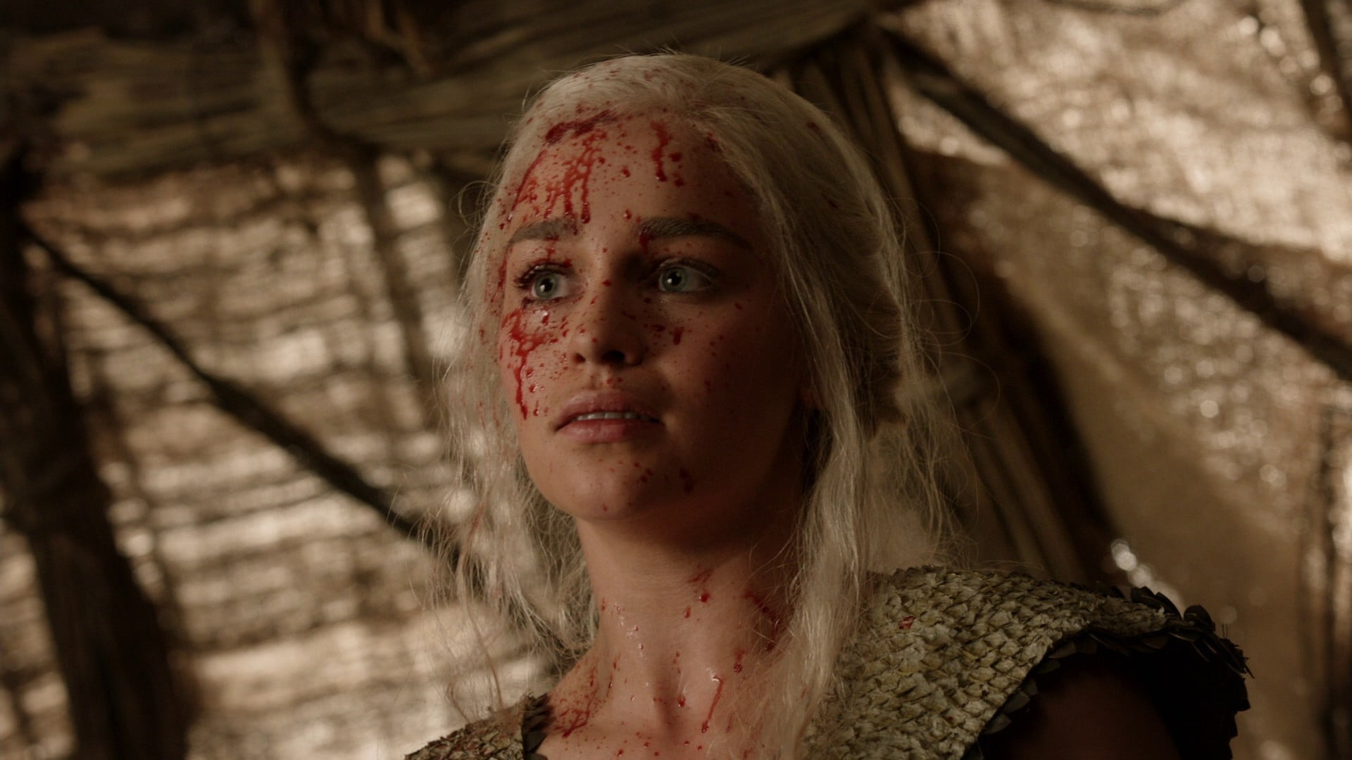 sleeved, dirt, 1080P, cap, women, Emilia Clarke, focus on foreground, adult, top, portrait, Game of Thrones, front view, looking at camera, teenager, human face, HD Wallpaper