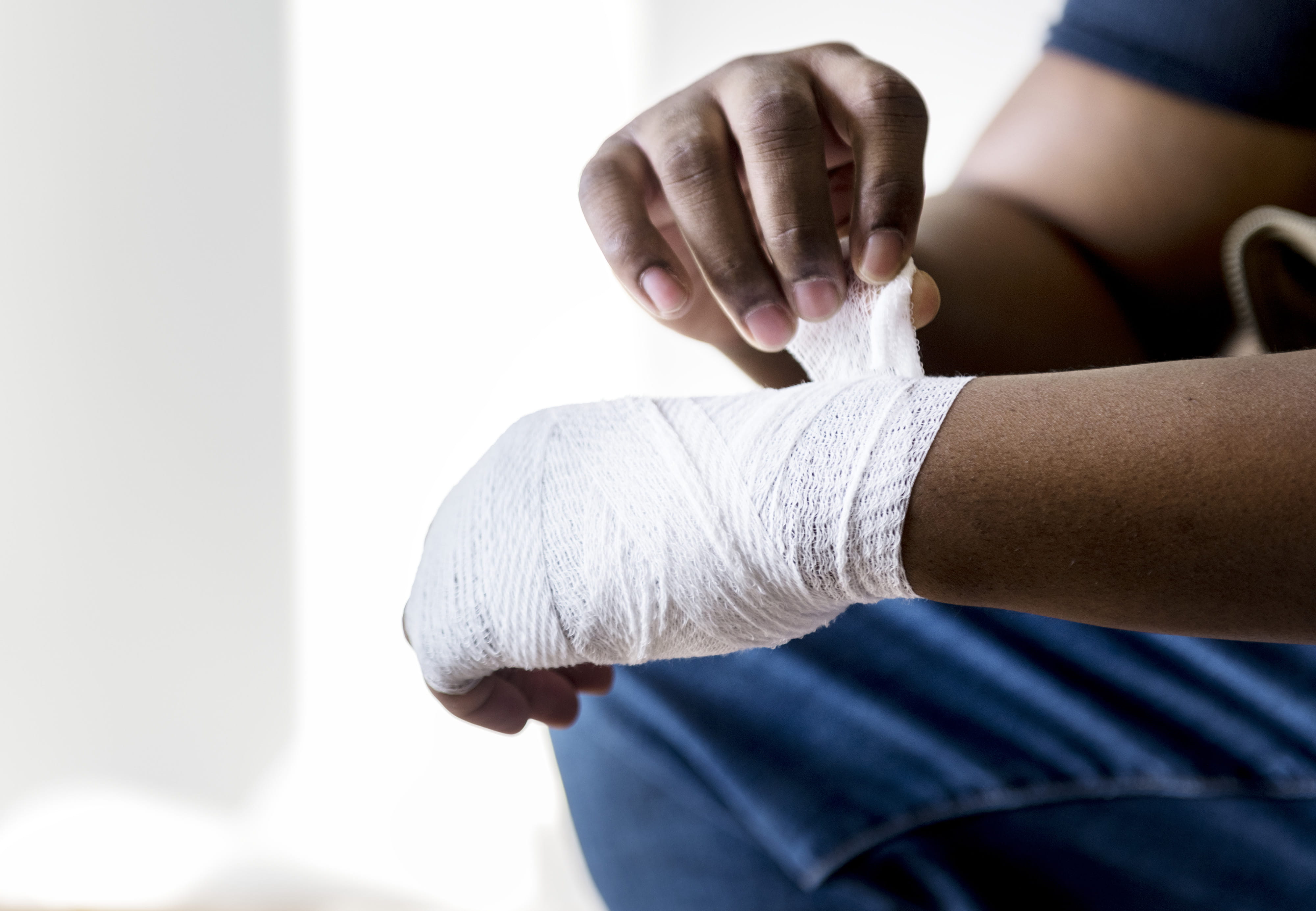 4K, care, left, close-up, hands, patient, human hand, healthcare and medicine, person, limb, adhesive bandage, human body part, young adult, medical supplies, HD Wallpaper