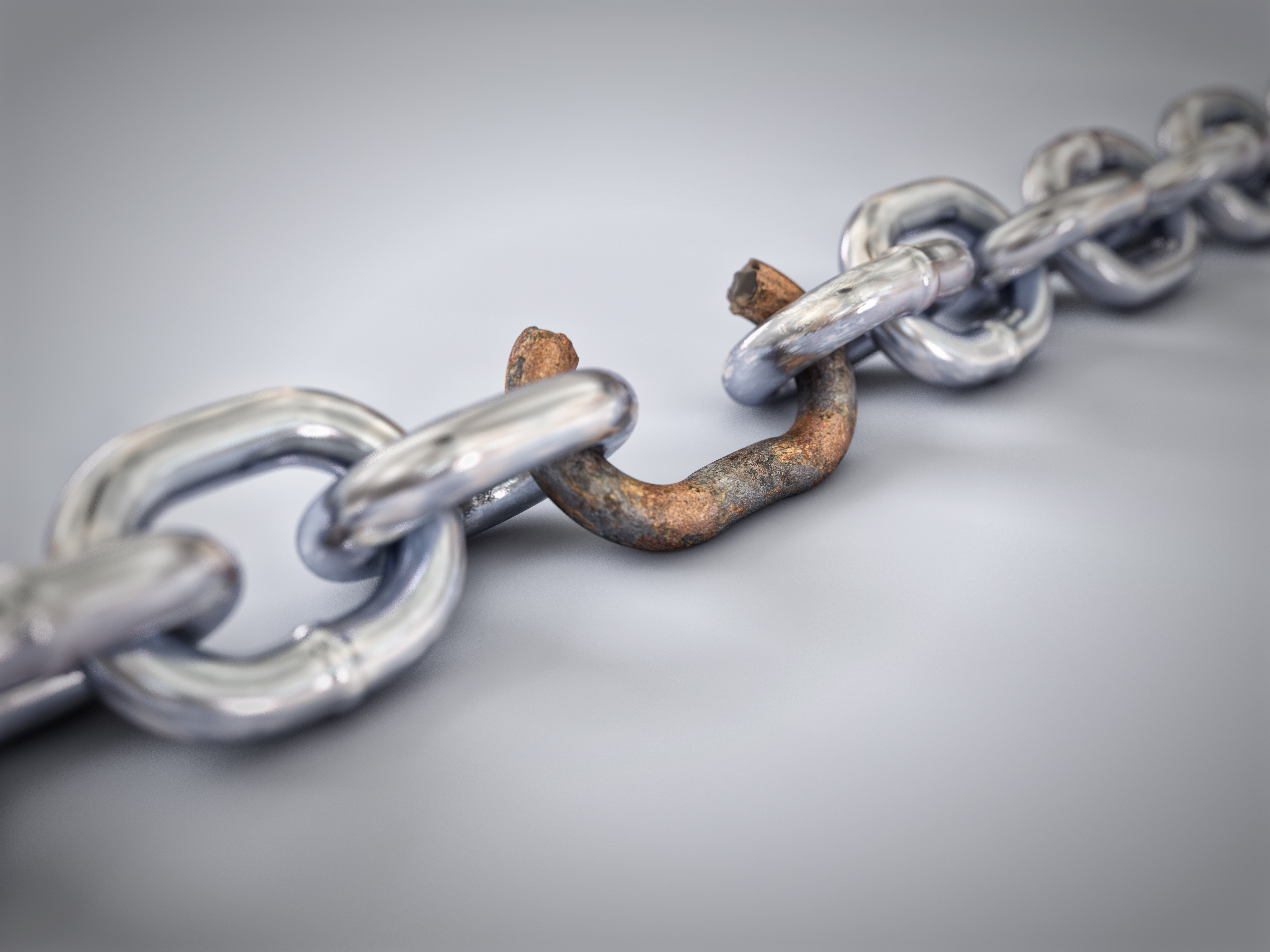 weak link, chain, rust, 5K, HD Wallpaper