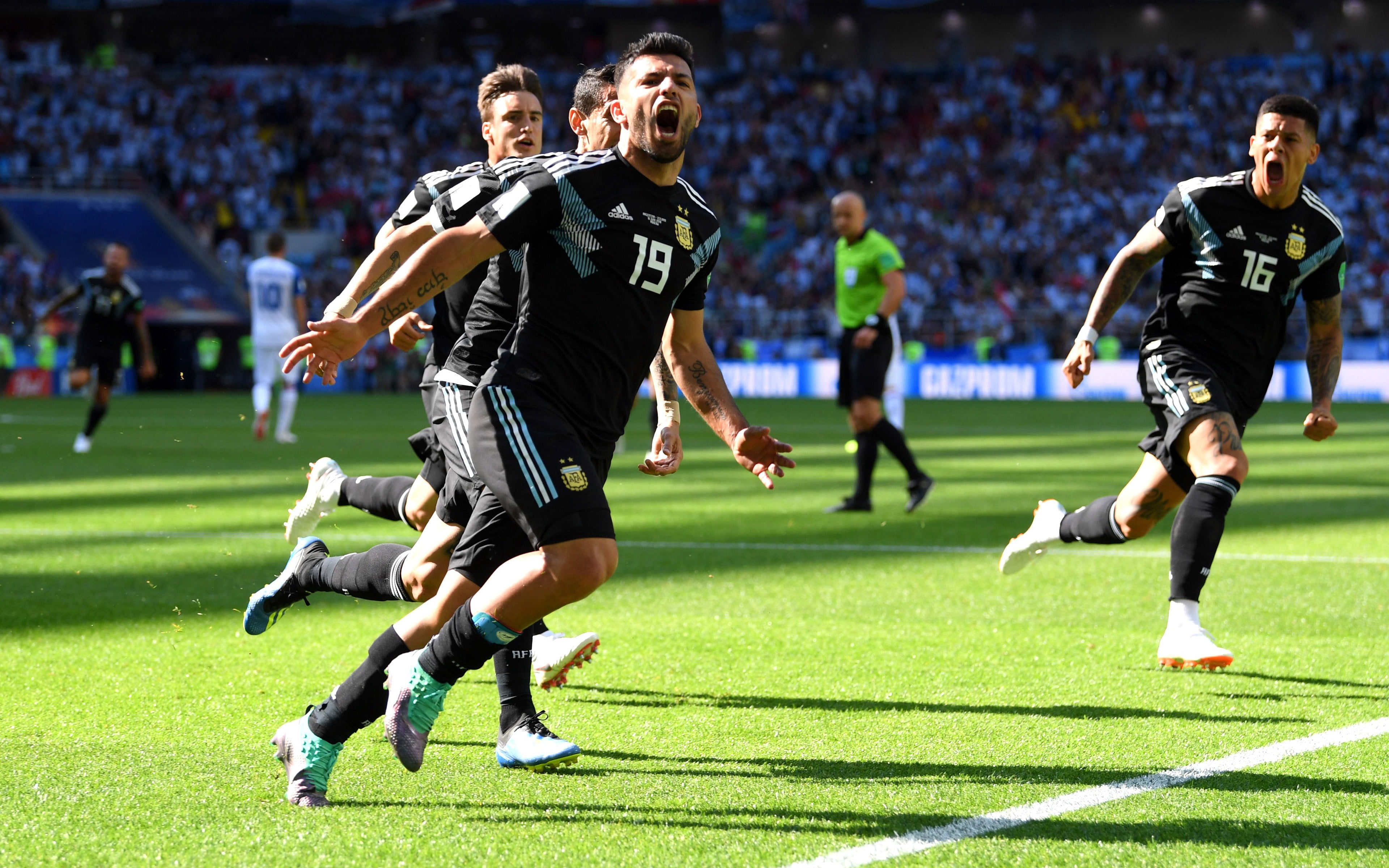team sport, sport, focus on foreground, soccer player, argentina, sergio, competition, 4K, group of people, soccer, people, sports equipment, outdoors, HD Wallpaper