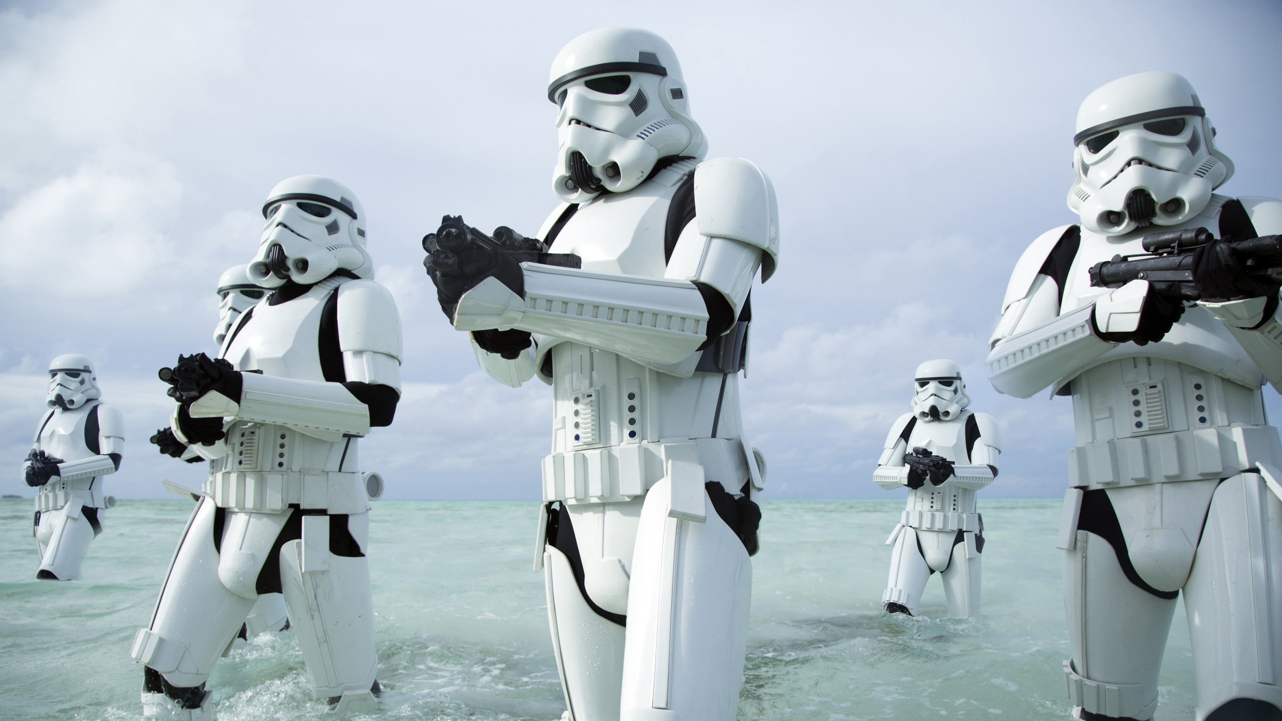 2K, Star Wars, Rogue One: A Star Wars Story, stormtrooper, blaster, HD Wallpaper