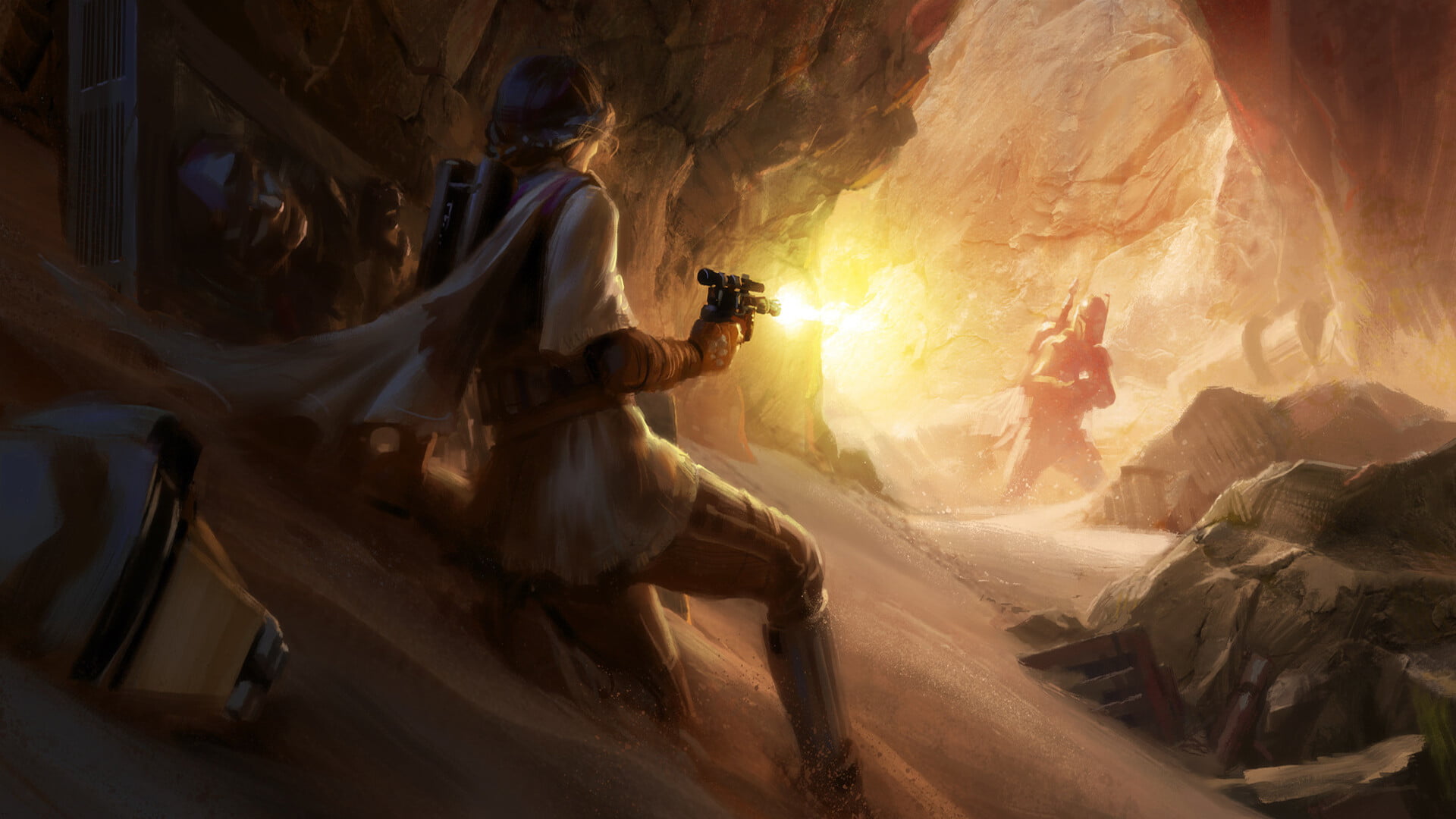 Star Wars, Blaster, 1080P, Boba Fett, HD Wallpaper