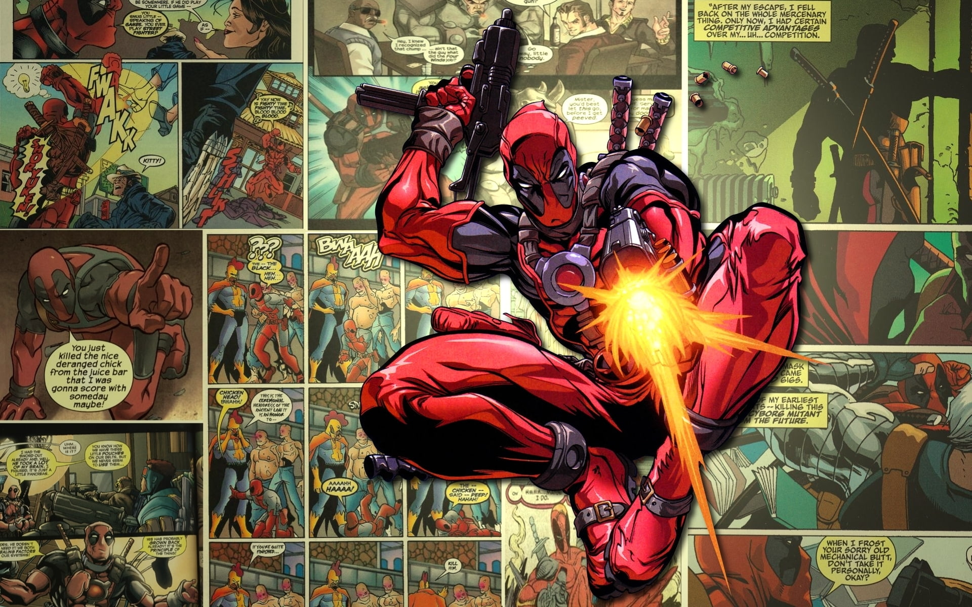 1080P, comics, deadpool, hd, HD Wallpaper