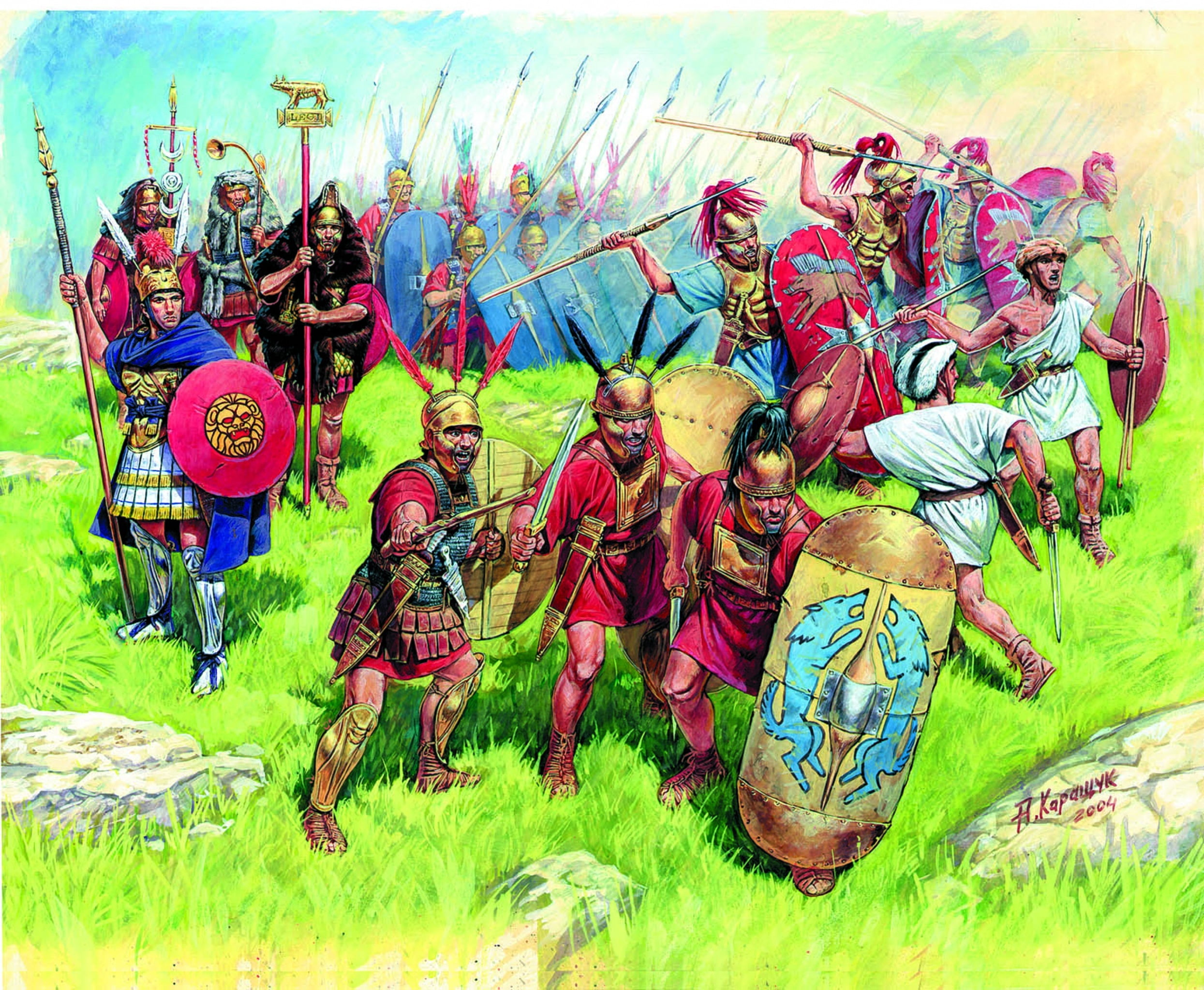 art, centurion, art and craft, spears, male likeness, earth, female likeness, triarii, The III - I centuries BC, A. Karashchuk, human representation, HD Wallpaper