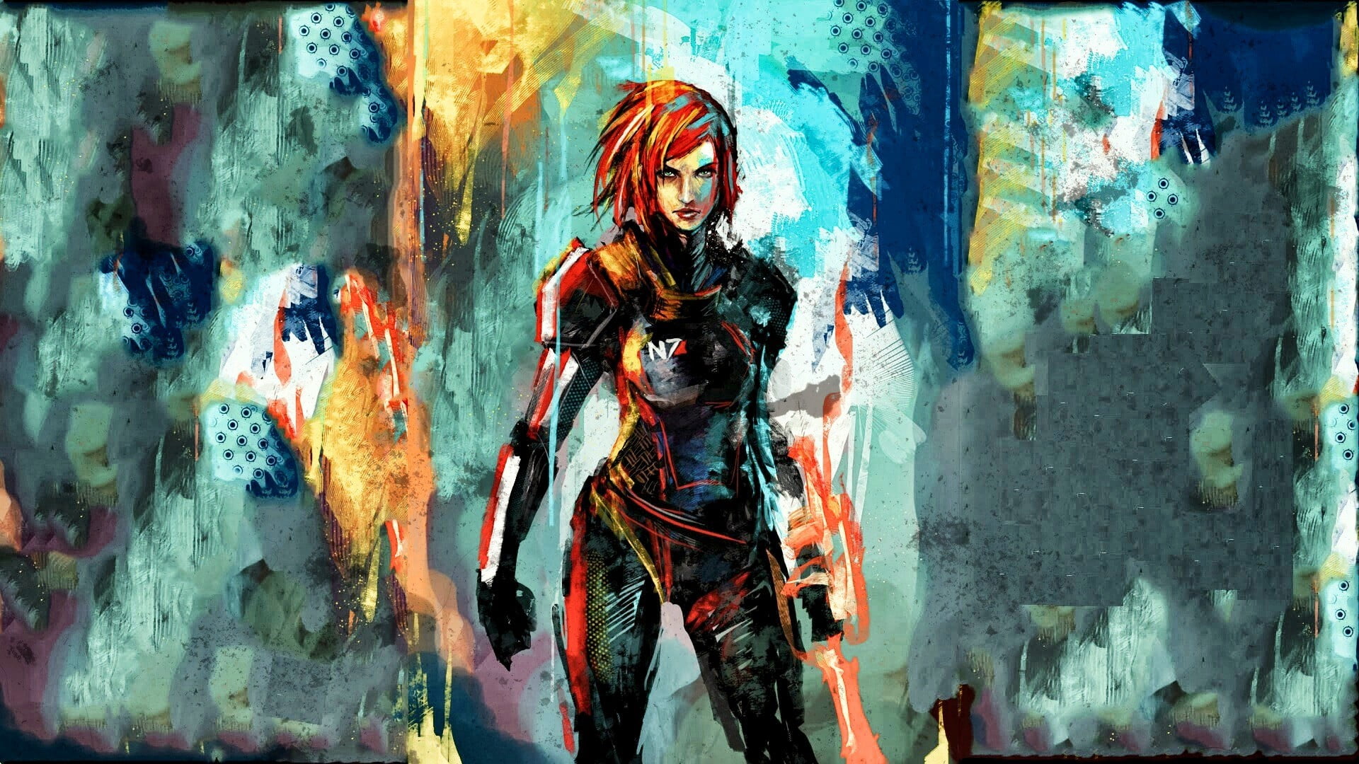 architecture, human representation, Mass Effect, black, female likeness, built structure, armored, sculpture, building, statue, suit, wall - building feature, HD Wallpaper
