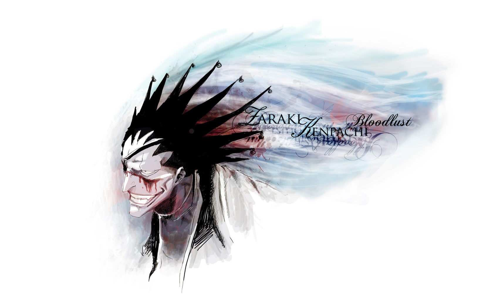  no people, communication, Zaraki Kenpachi, close-up, human representation, representation, motion, 720P, creativity, non-western script, wall - building feature, HD Wallpaper