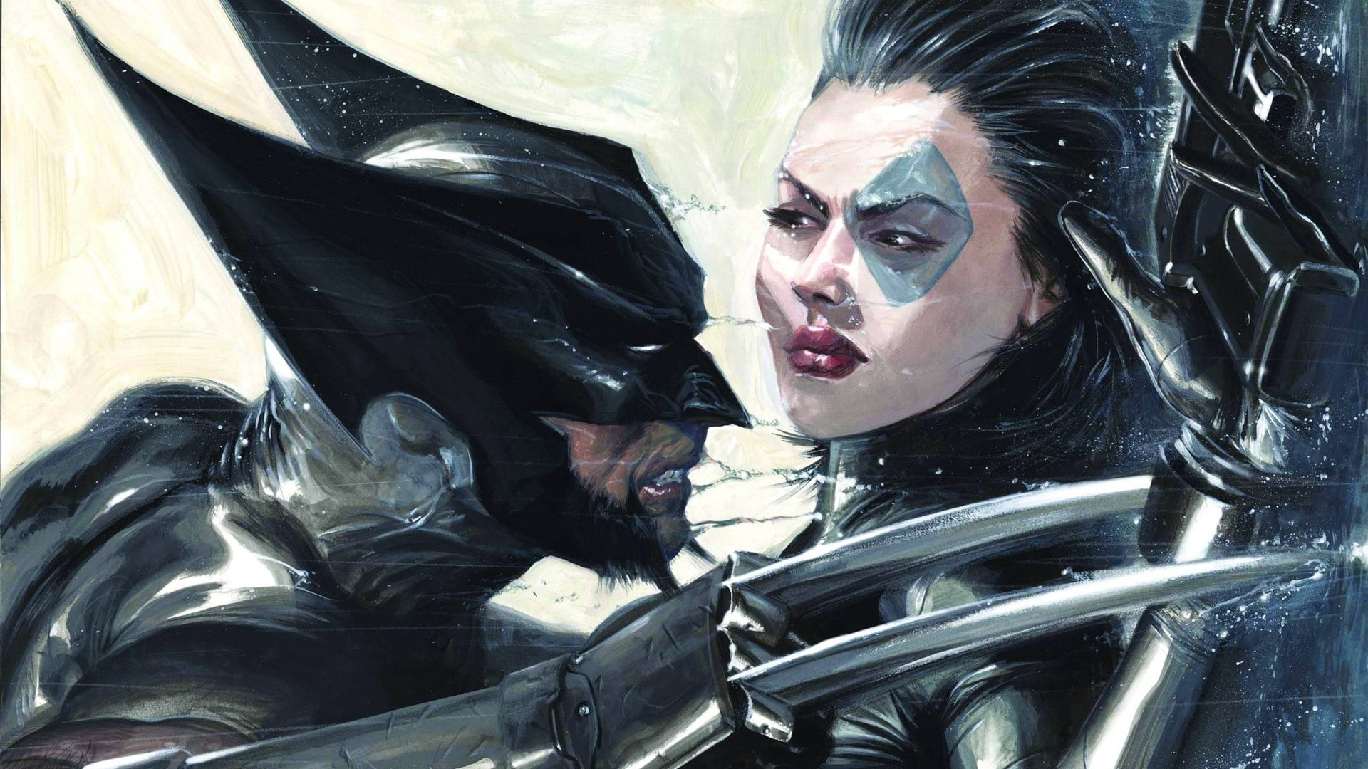 domino, fantasy art, comics, Marvel Comics, marvel, women, Wolverine, artwork, fantasy, comic, art, 1080P, hd, character, abstract, HD Wallpaper