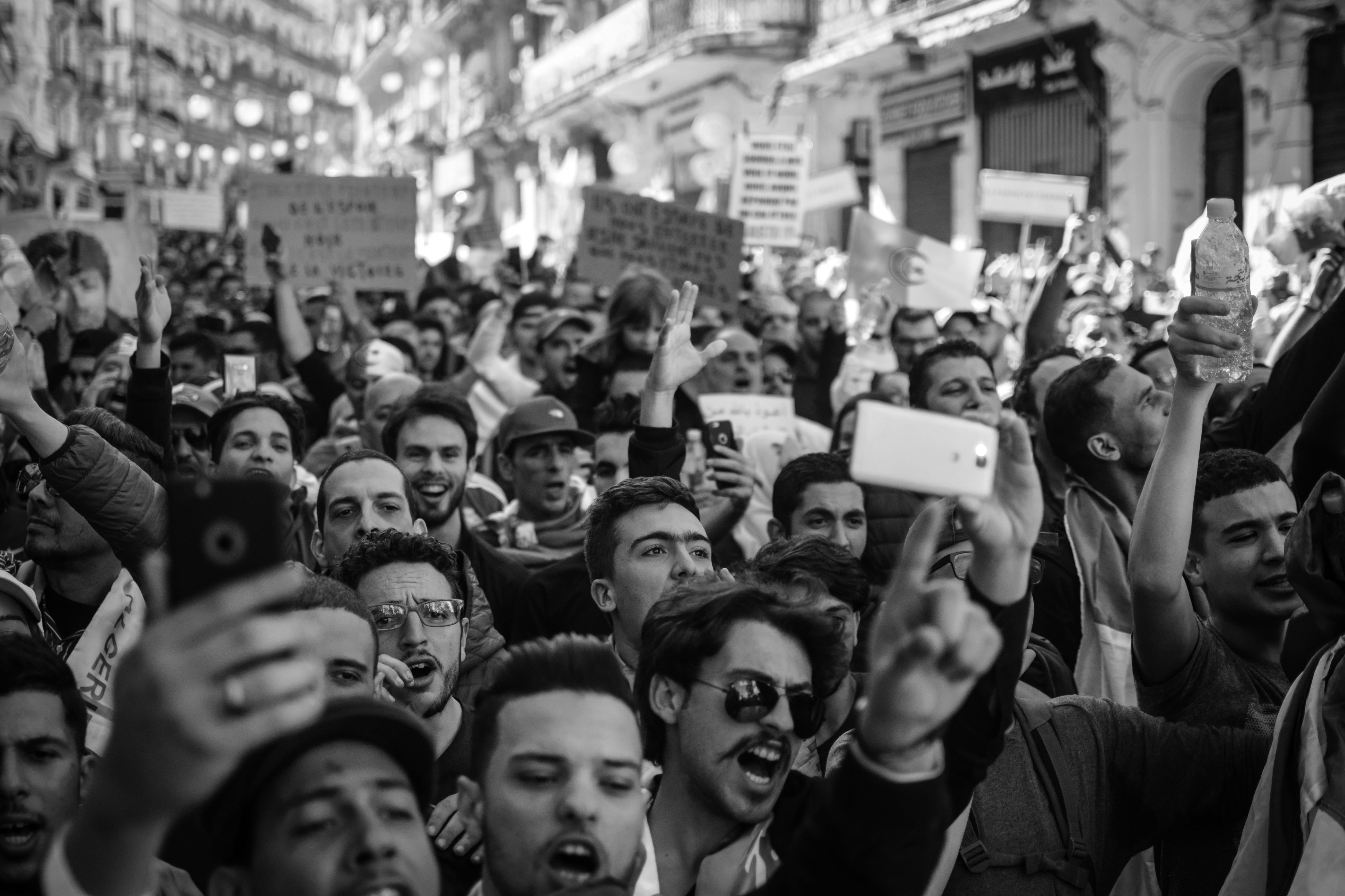 photography, posters, people, group of people, black and white, signs, photography themes, audience, group, photographing, day, activity, portable information device, HD Wallpaper