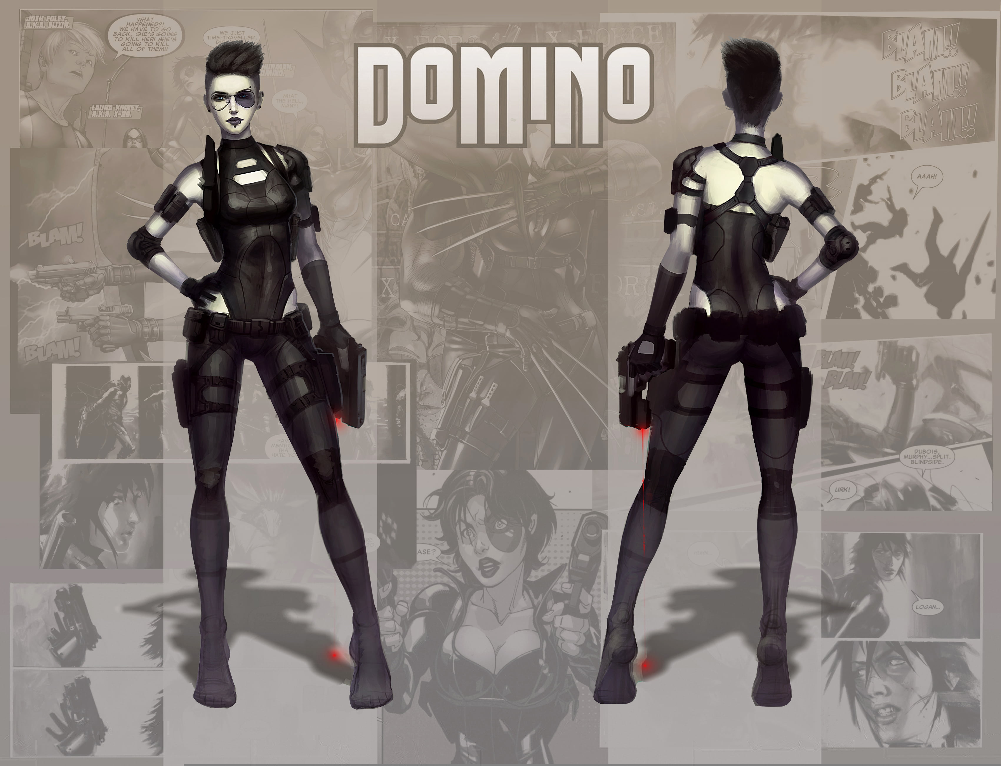 figurine, character, futuristic, Domino, toy Soldier, warrior, 2K, studio shot, digital composite, toy, superhero, transparent, women, plastic, Neena Thurman, HD Wallpaper